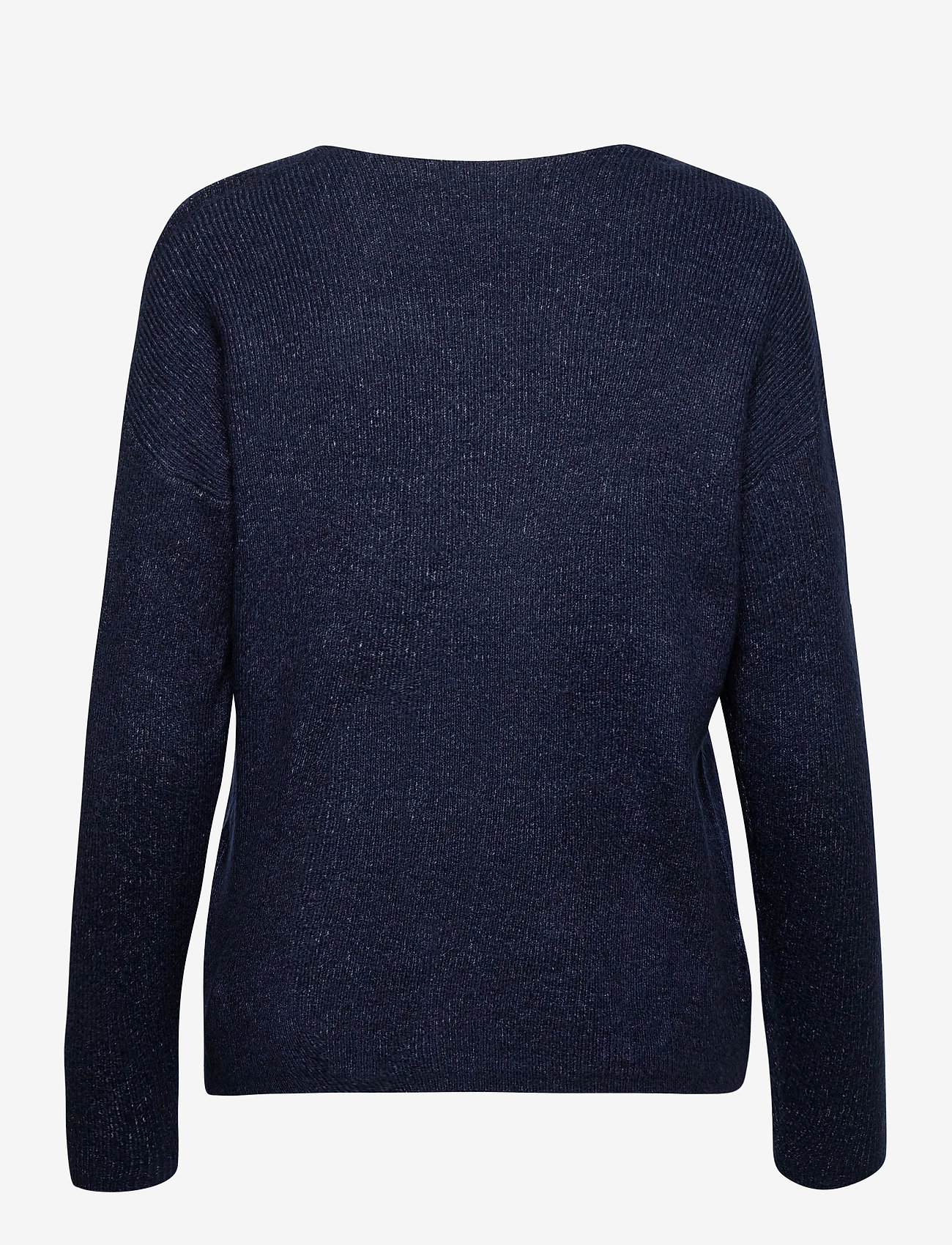 Vero Moda - VMCREWLEFILE LS V-NECK BLOUSE NOOS - herbstliche kleidung - navy blazer - 1