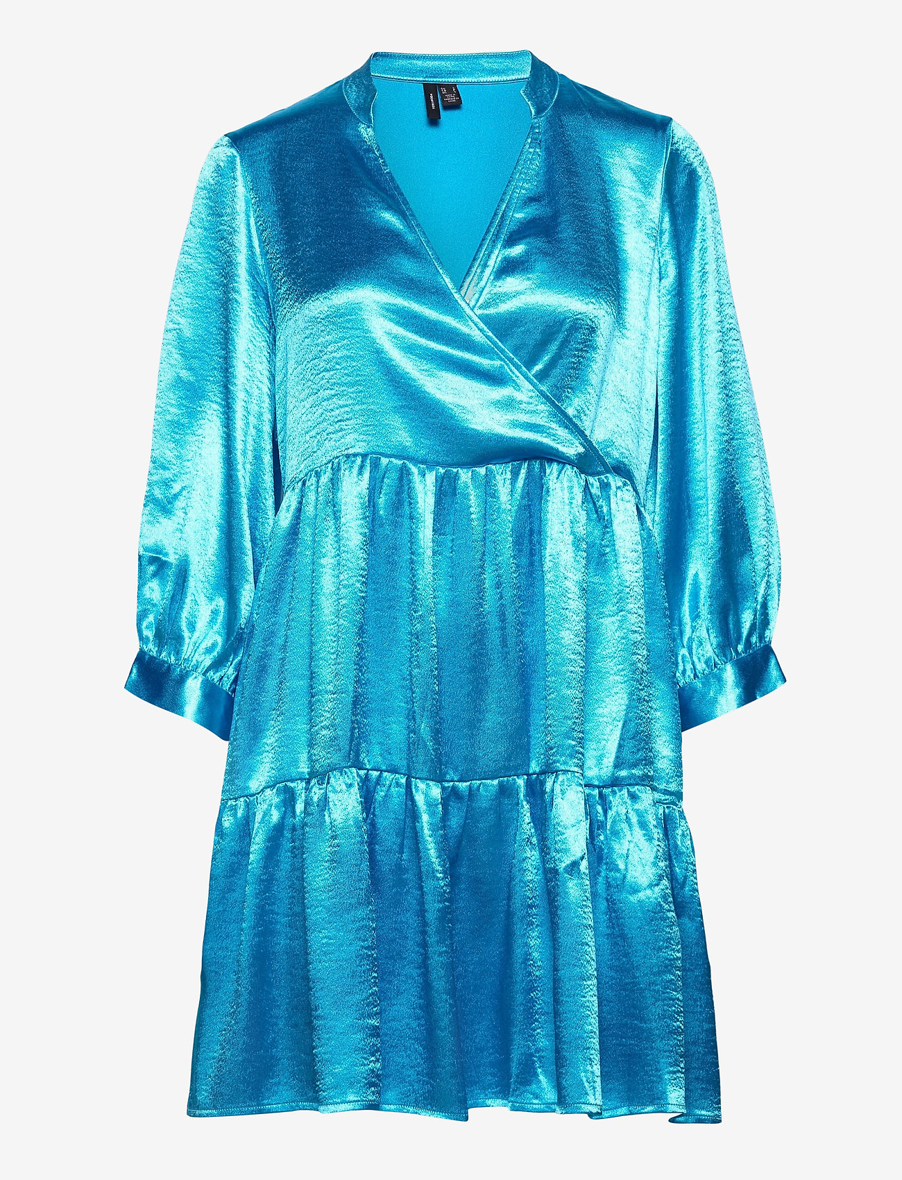 Vero Moda - VMCYRA 3/4 VOLUME DRESS EXP - cyan blue - 0