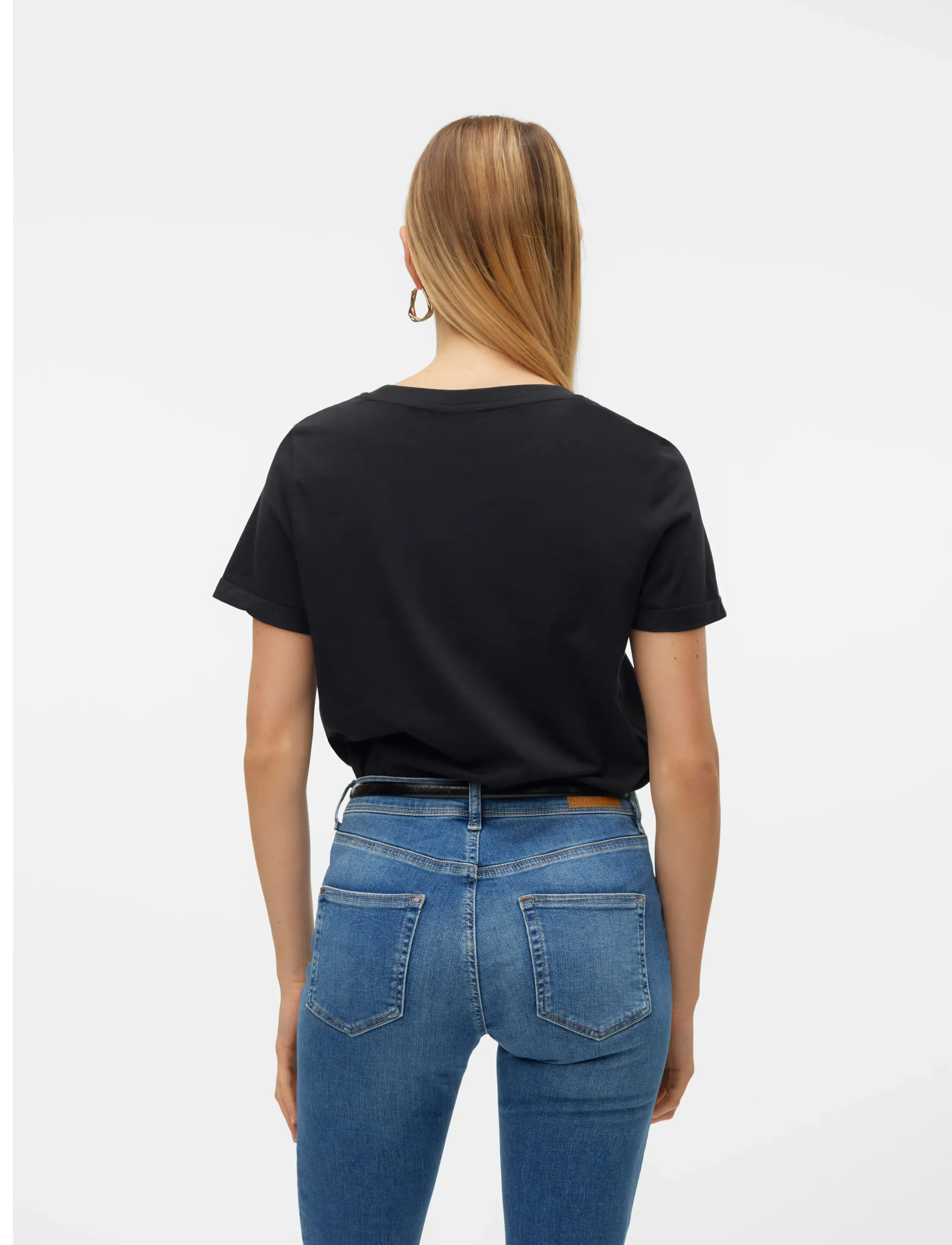 Vero Moda - VMPAULA S/S T-SHIRT NOOS - t-shirts - black - 3