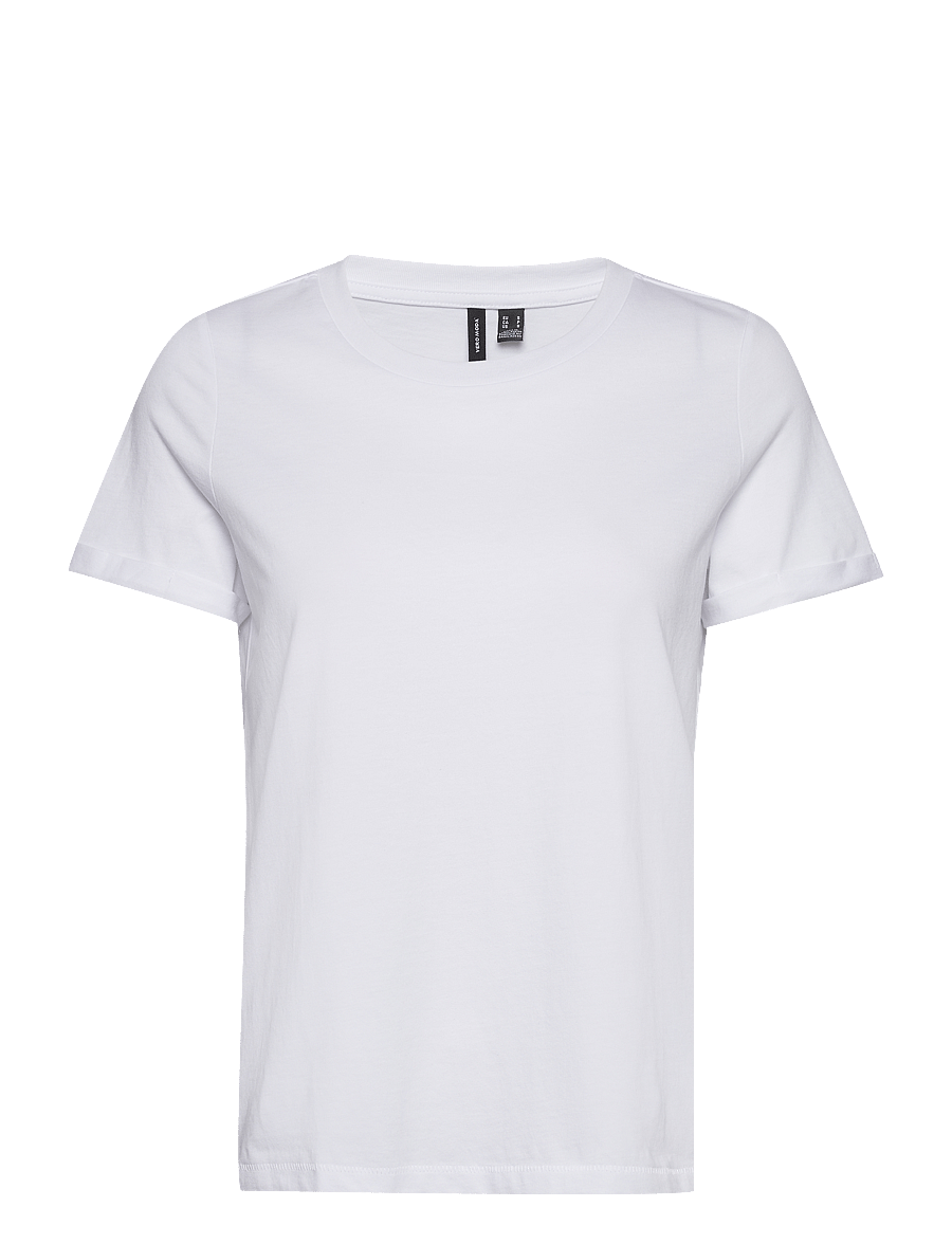 Vero Moda - VMPAULA S/S T-SHIRT NOOS - t-shirts - bright white - 1