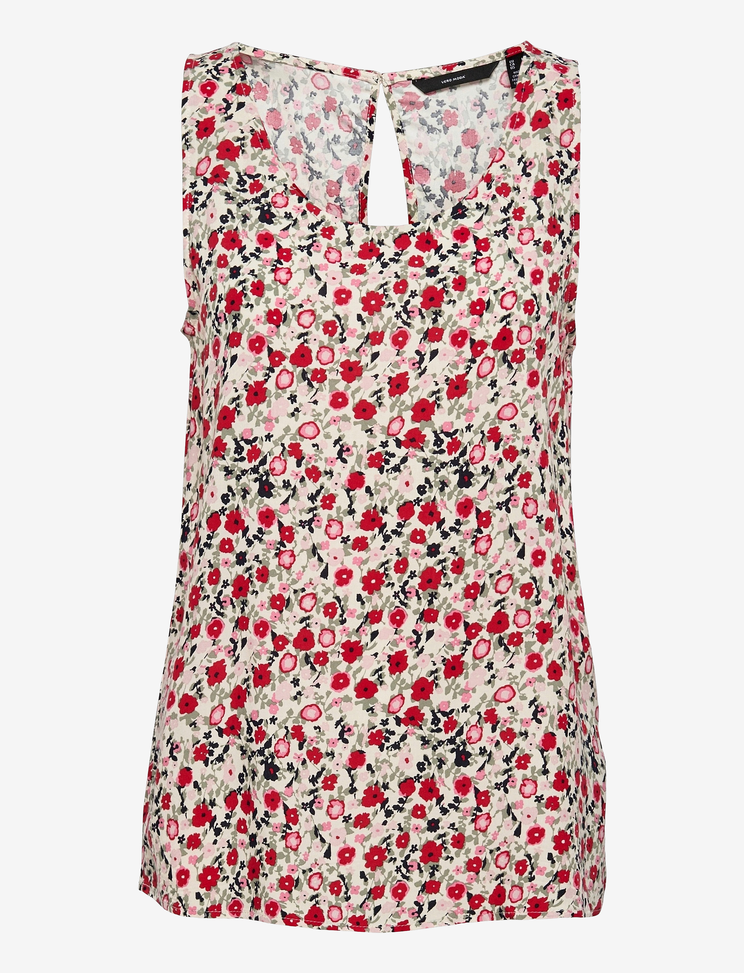 Vero Moda VMSIMPLY EASY SL TANK TOP WVN  GA - Vero Moda - BIRCH / pink/rose