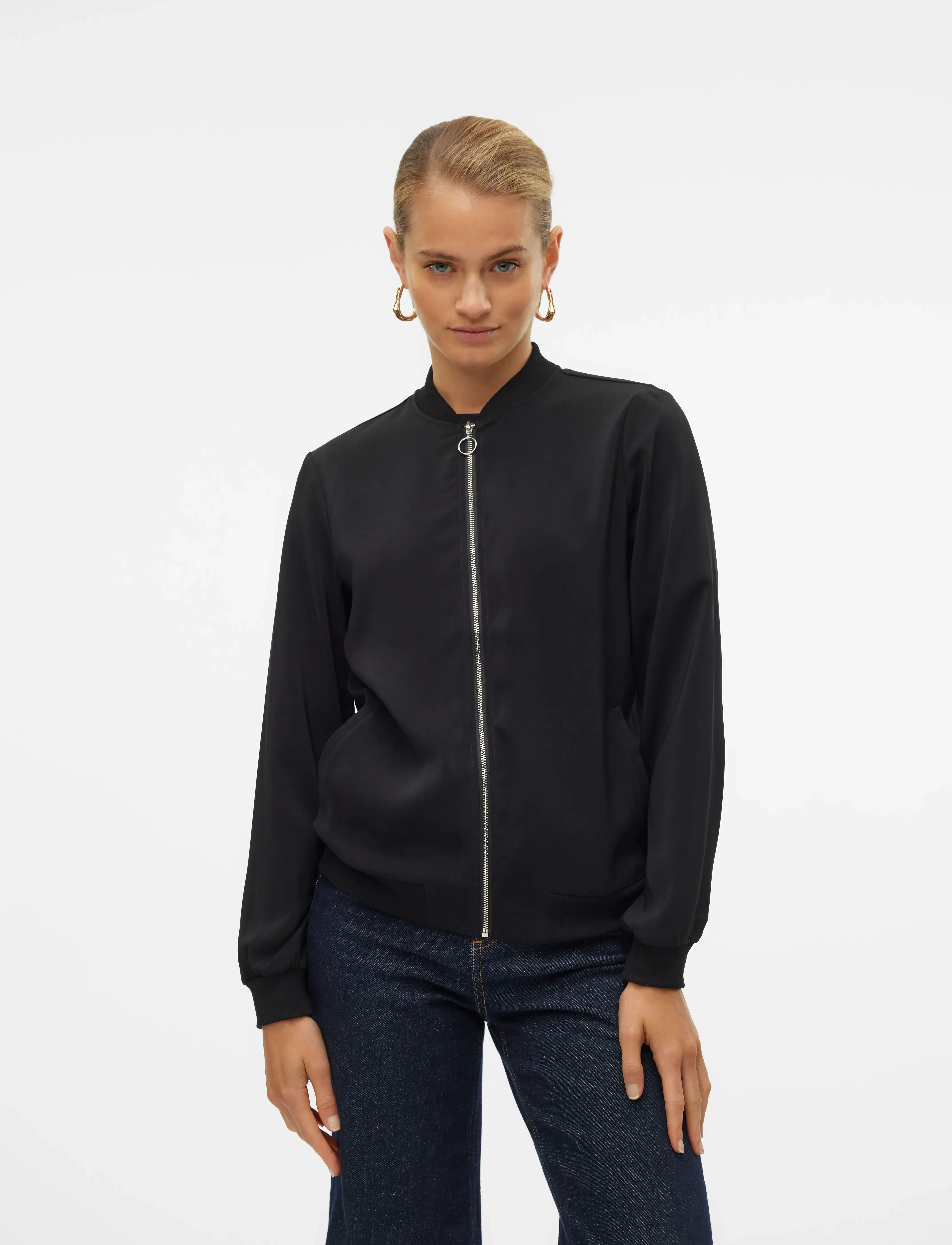 Vero Moda Vmcoco L/S Bomber Noos, Kvinder, Bomberjakke, Sort, Str: M