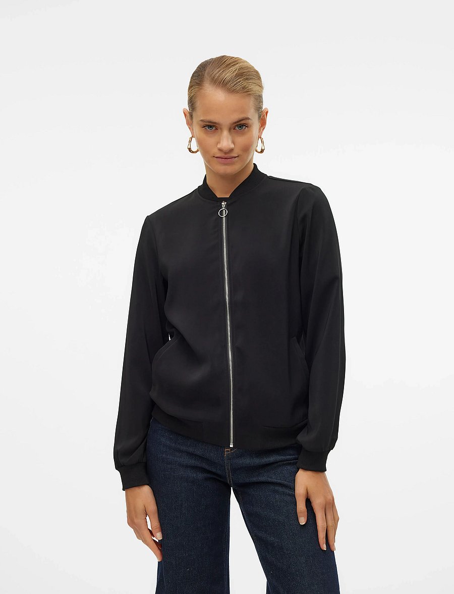 Vero Moda - VMCOCO L/S BOMBER NOOS - frühlingsjacken - black - 0
