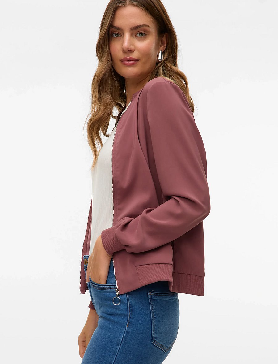 Vero Moda - VMCOCO L/S BOMBER NOOS - frühlingsjacken - rose brown - 4