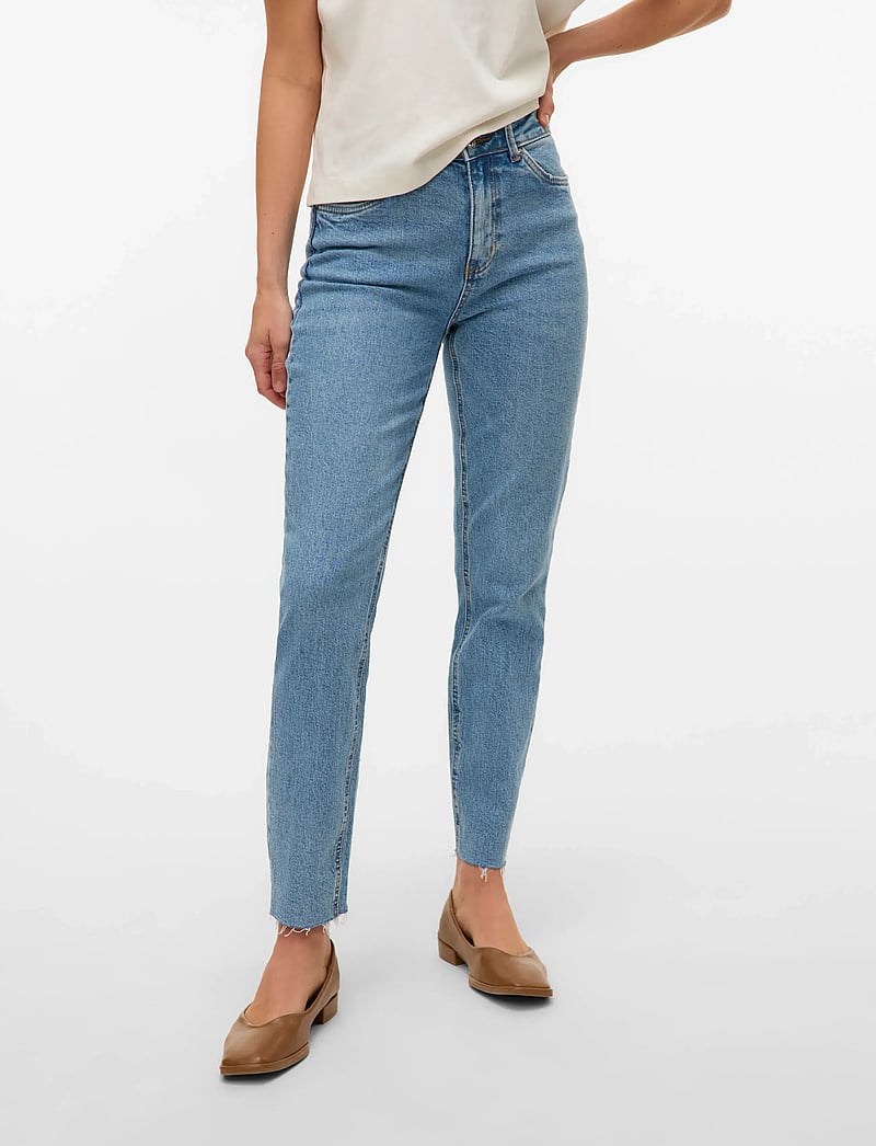 Vero Moda - VMBRENDA HR STRAIGHT A CUT GU384 GA NOOS - straight jeans - light blue denim - 0