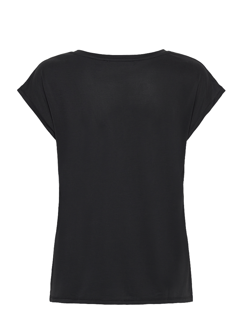 Vero Moda - VMFILLI SS V-NECK TEE GA NOOS - t-shirts - black - 2