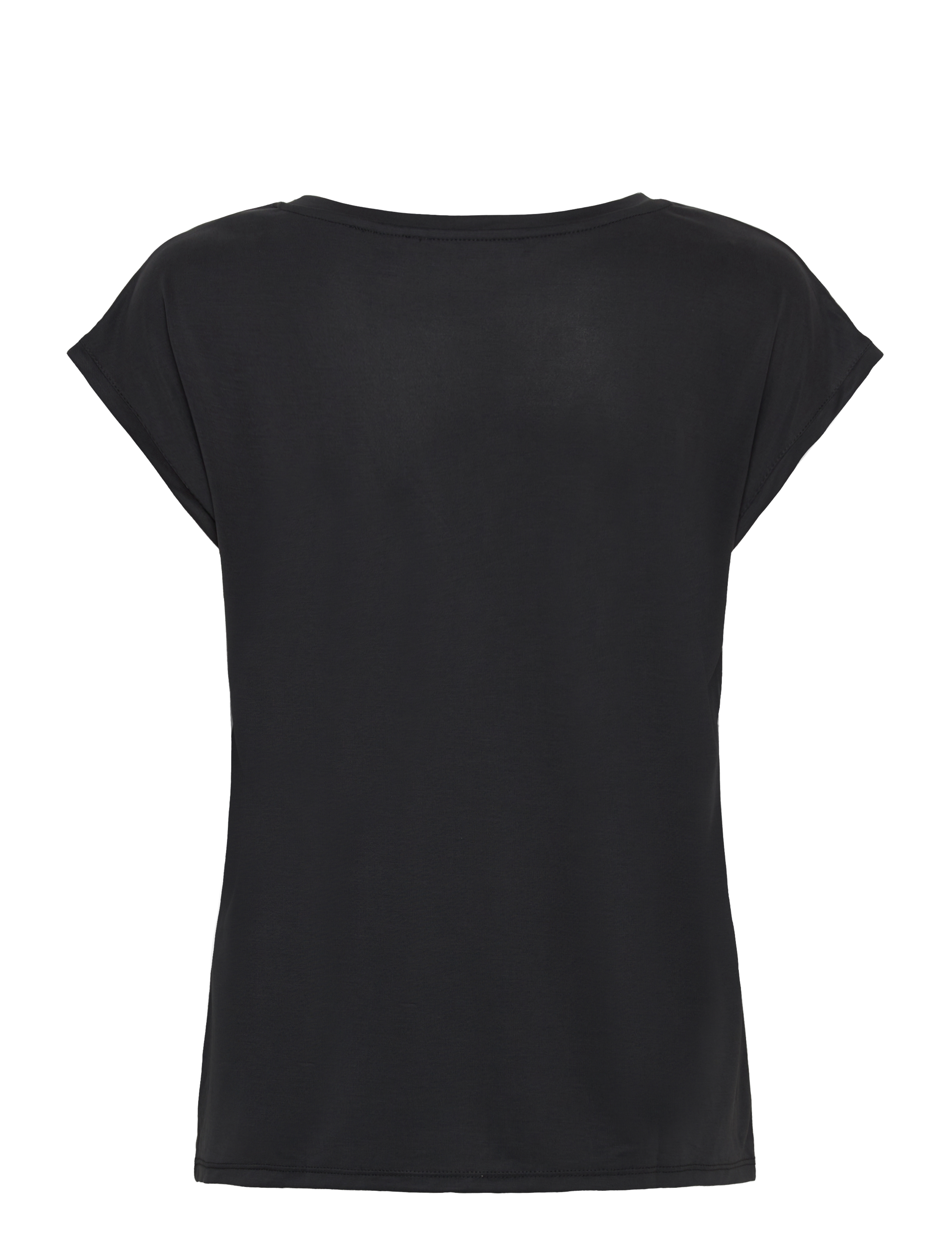 Vero Moda - VMFILLI SS V-NECK TEE NOOS - t-shirts - black - 2
