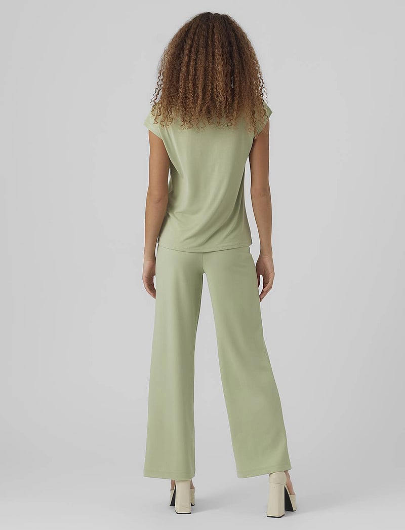 Vero Moda - VMFILLI SS V-NECK TEE NOOS - t-shirts - reseda - 2