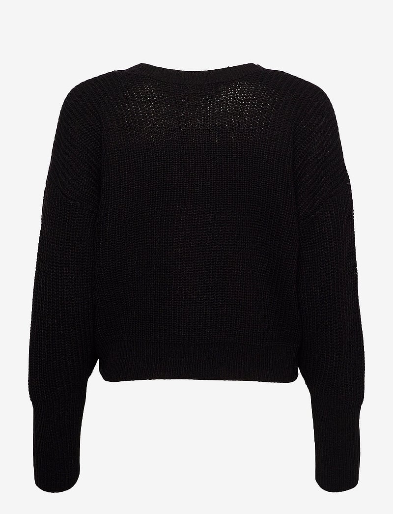 Vero Moda - VMLEA LS V-NECK CUFF CARDIGAN NOOS - cardigans - black - 2