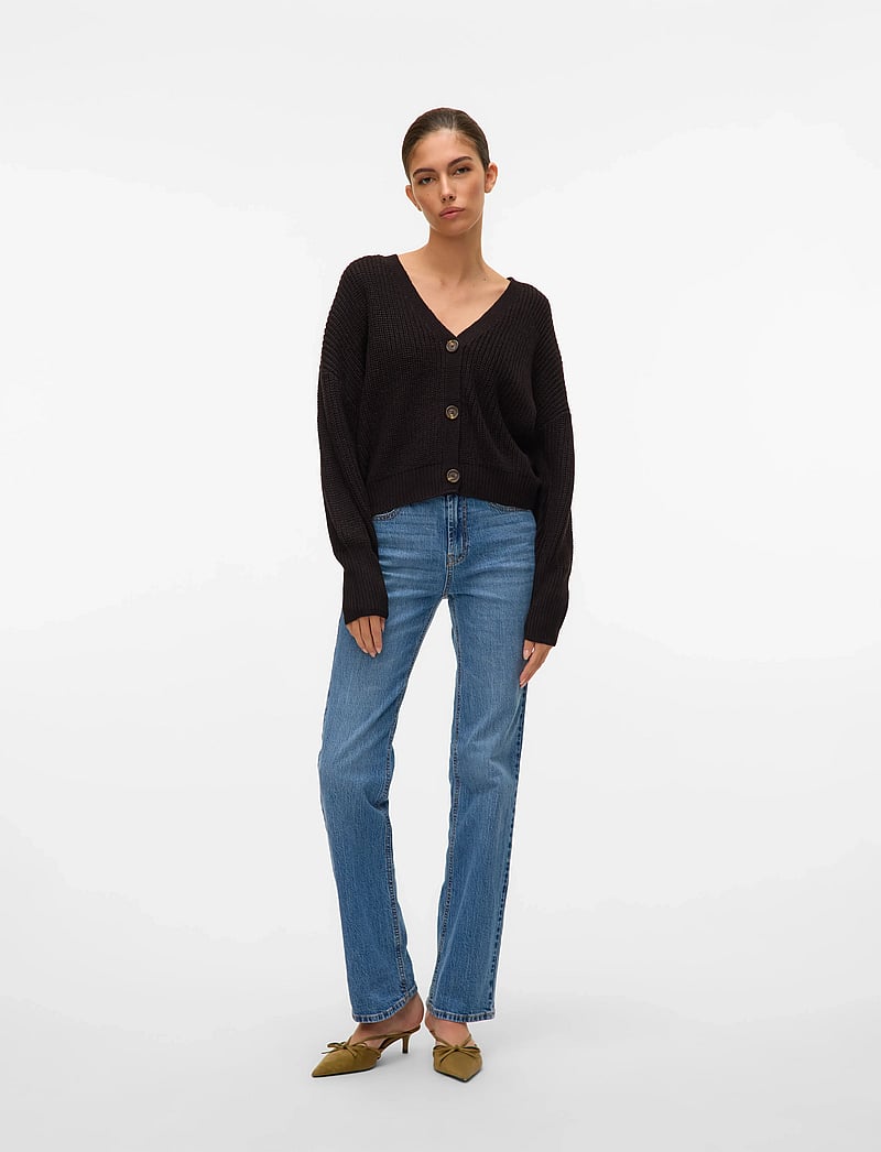 Vero Moda VMNANCY LS GA BOO REP - Jersey de punto - black/negro Vero Moda VMNANCY LS GA BOO REP - Jersey de punto - black/negro