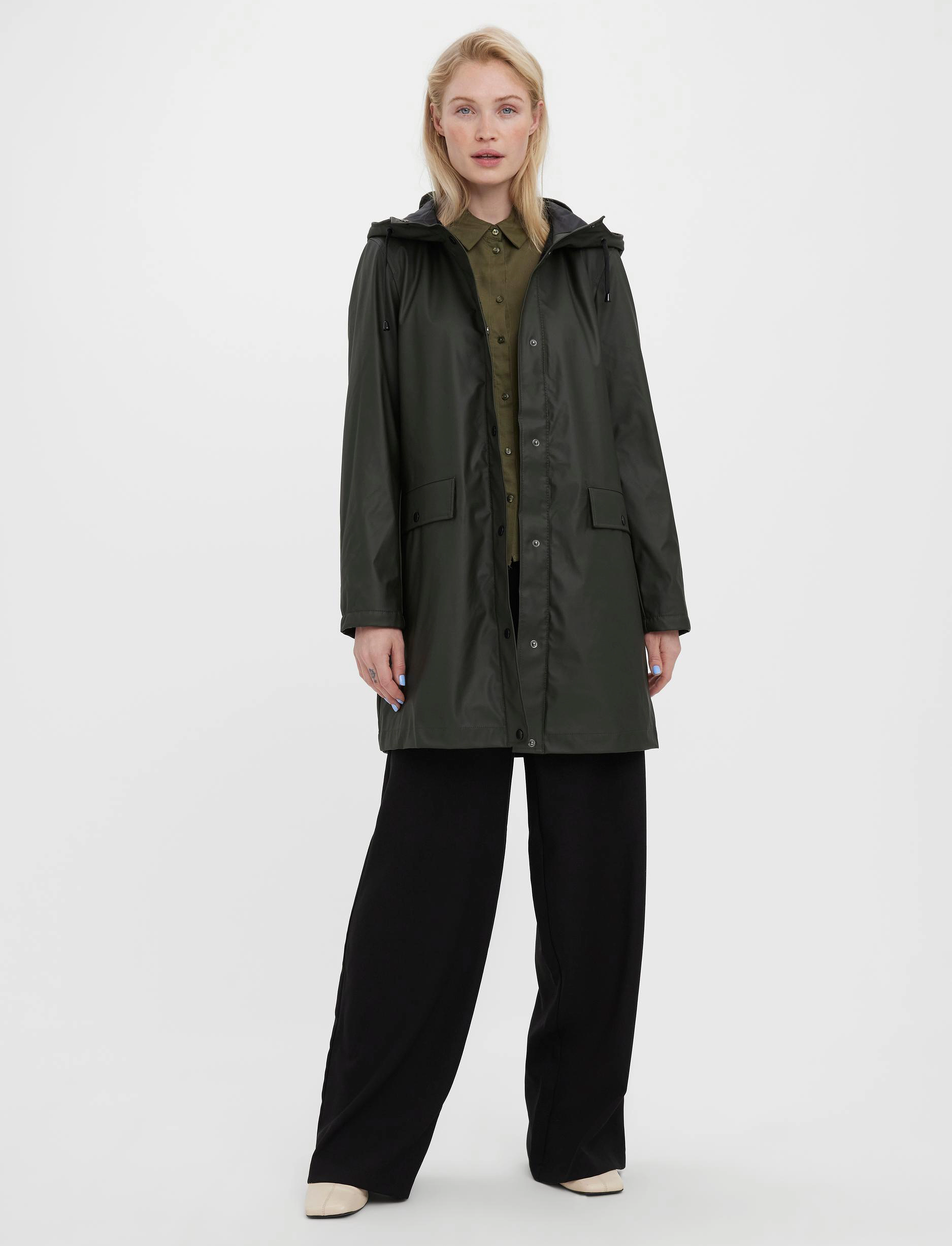Vero Moda - VMASTA 3/4 TEDDY COATED JACKET - peat - 3