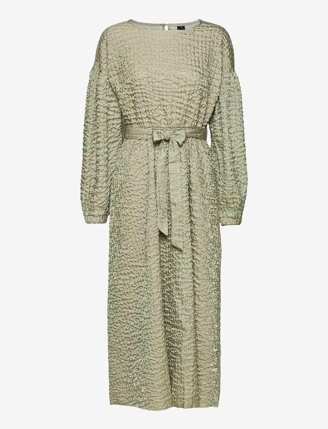 Vero Moda - VMANA L/S 7/8 DRESS EXP EID - midi kjoler - desert sage - 0