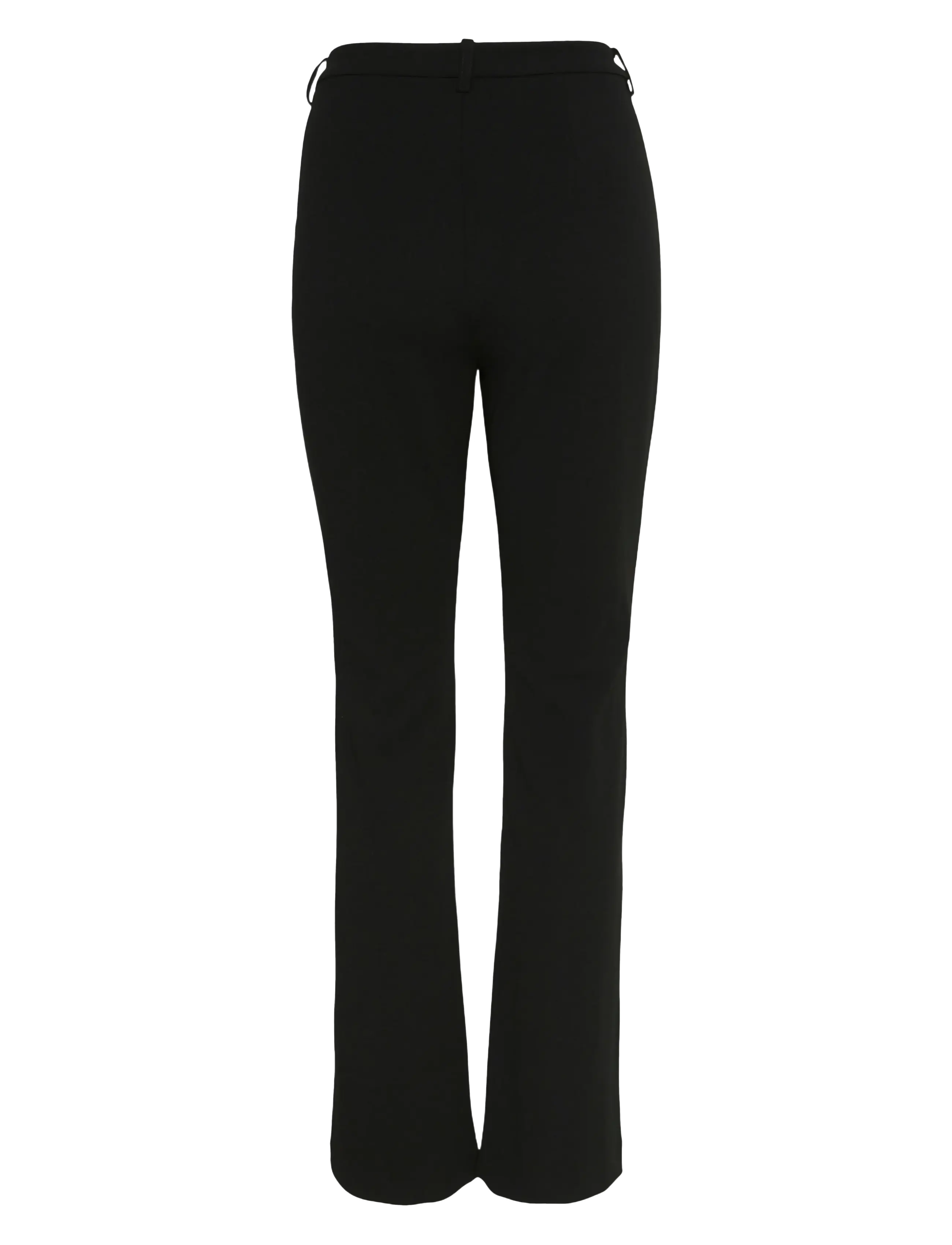 Vero Moda - VMAMIRA MW FLARED PANT NOOS - schlaghose - black - 2