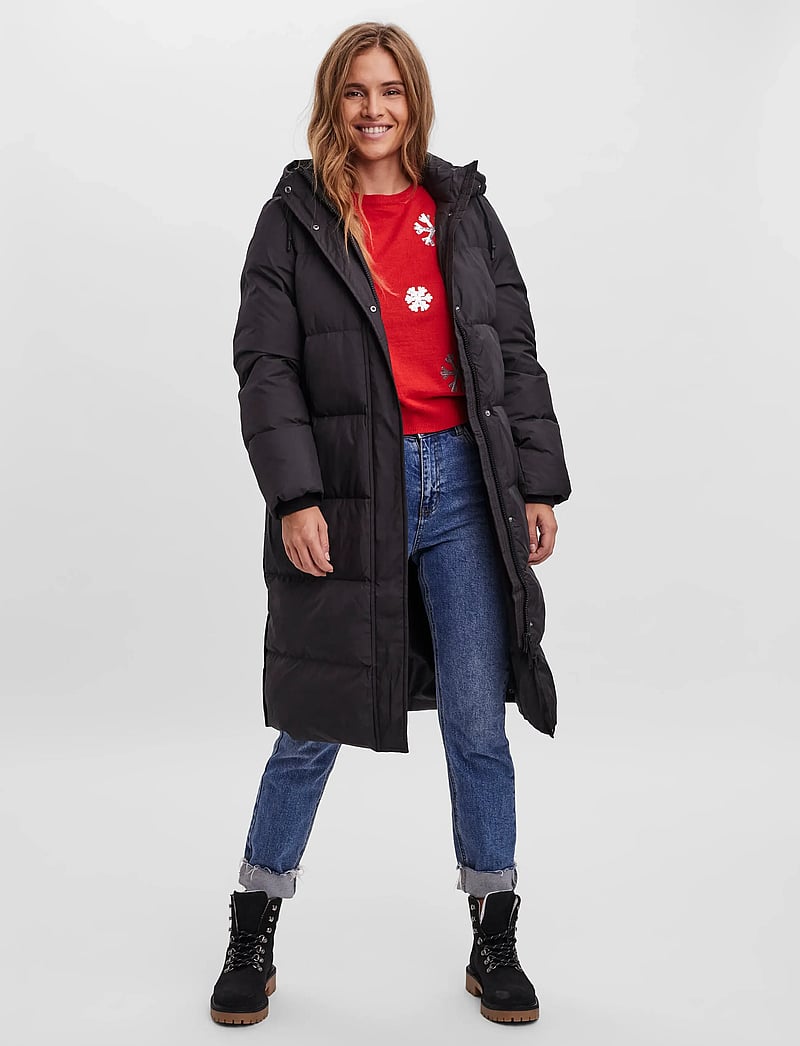 Vero Moda - VMERICAHOLLY LONG DOWN COAT NOOS - dunfrakker - black - 5
