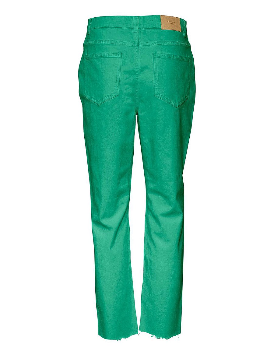 Vero Moda - VMBRENDA HR STRAIGHT A CUT COLOR - gerade jeans - holly green - 2