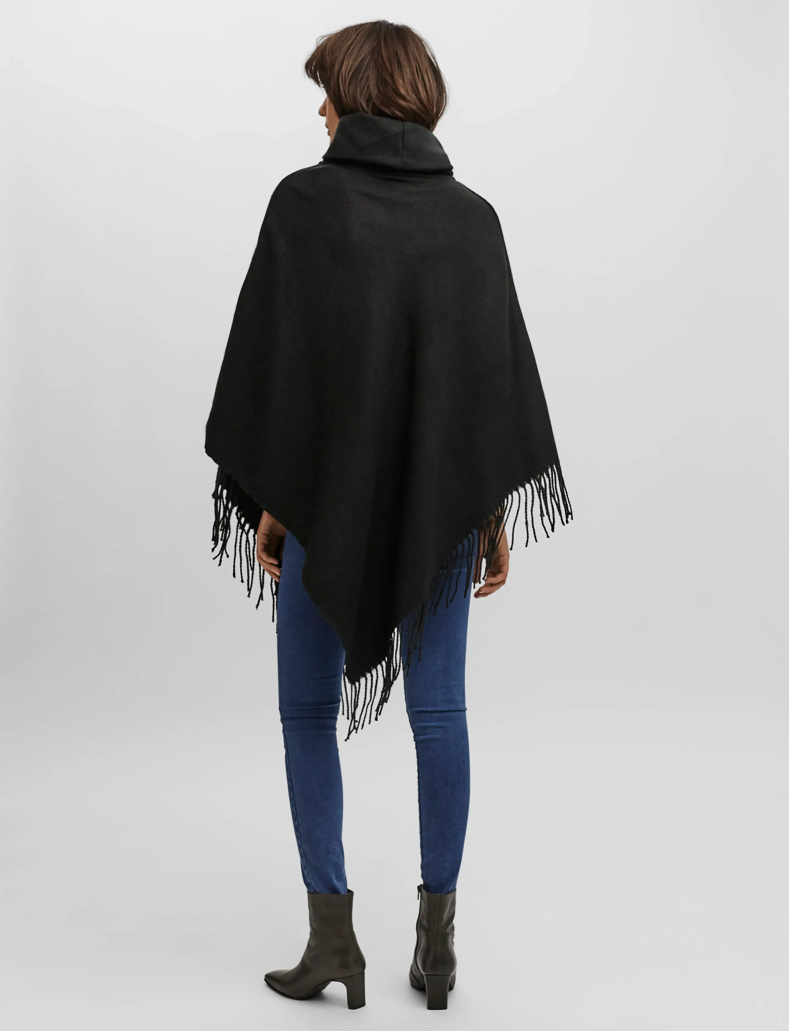 Vero Moda - VMKLEO PONCHO REP - ponchos & capes - black - 3