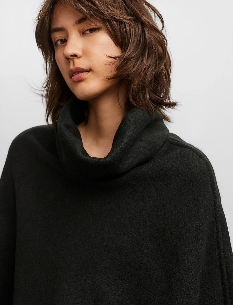 Vero Moda - VMKLEO PONCHO REP - ponchos & capes - black - 5