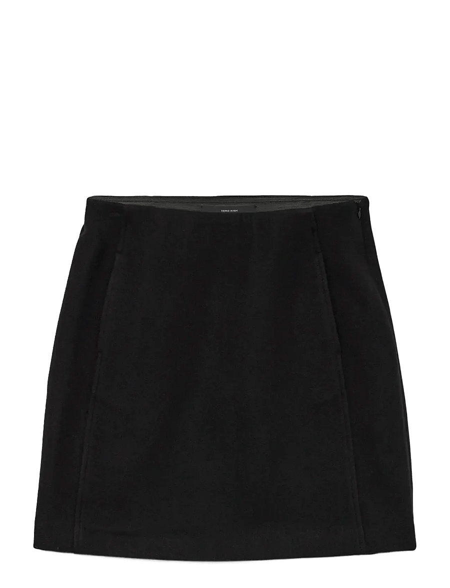 Vero Moda - VMFORTUNEALLISON HW SHORT SKIRT GA NOOS - kurze röcke - black - 1