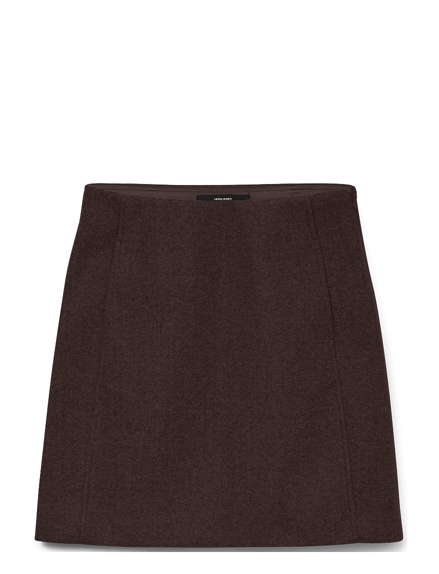 Vero Moda - VMFORTUNEALLISON HW SHORT SKIRT GA NOOS - kurze röcke - chocolate torte - 0