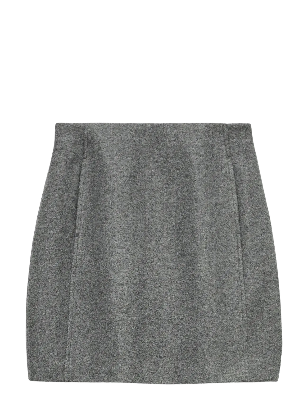 Vero Moda VMFORTUNEALLISON HW SHORT SKIRT GA NOOS - Nederdele - MEDIUM GREY MELANGE / grey