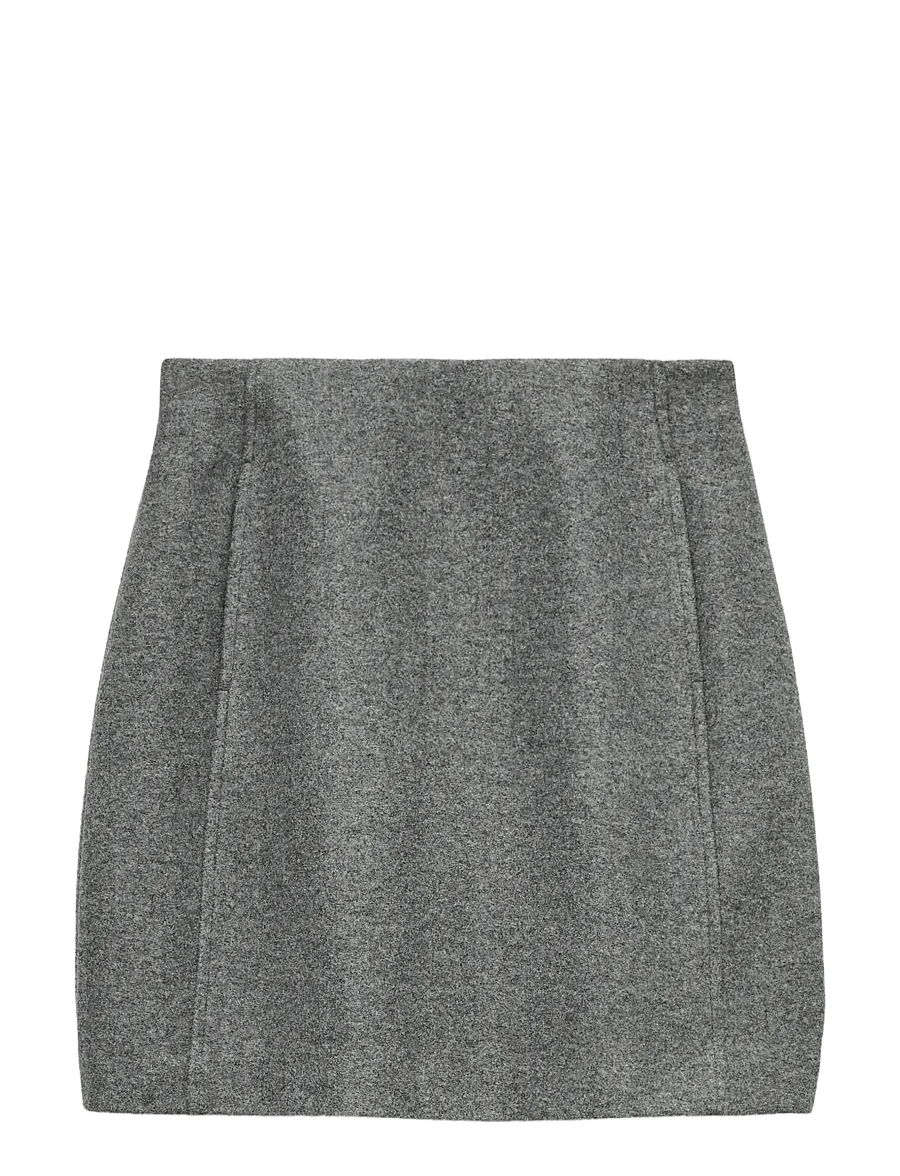 Vero Moda - VMFORTUNEALLISON HW SHORT SKIRT GA NOOS - korte nederdele - medium grey melange - 1