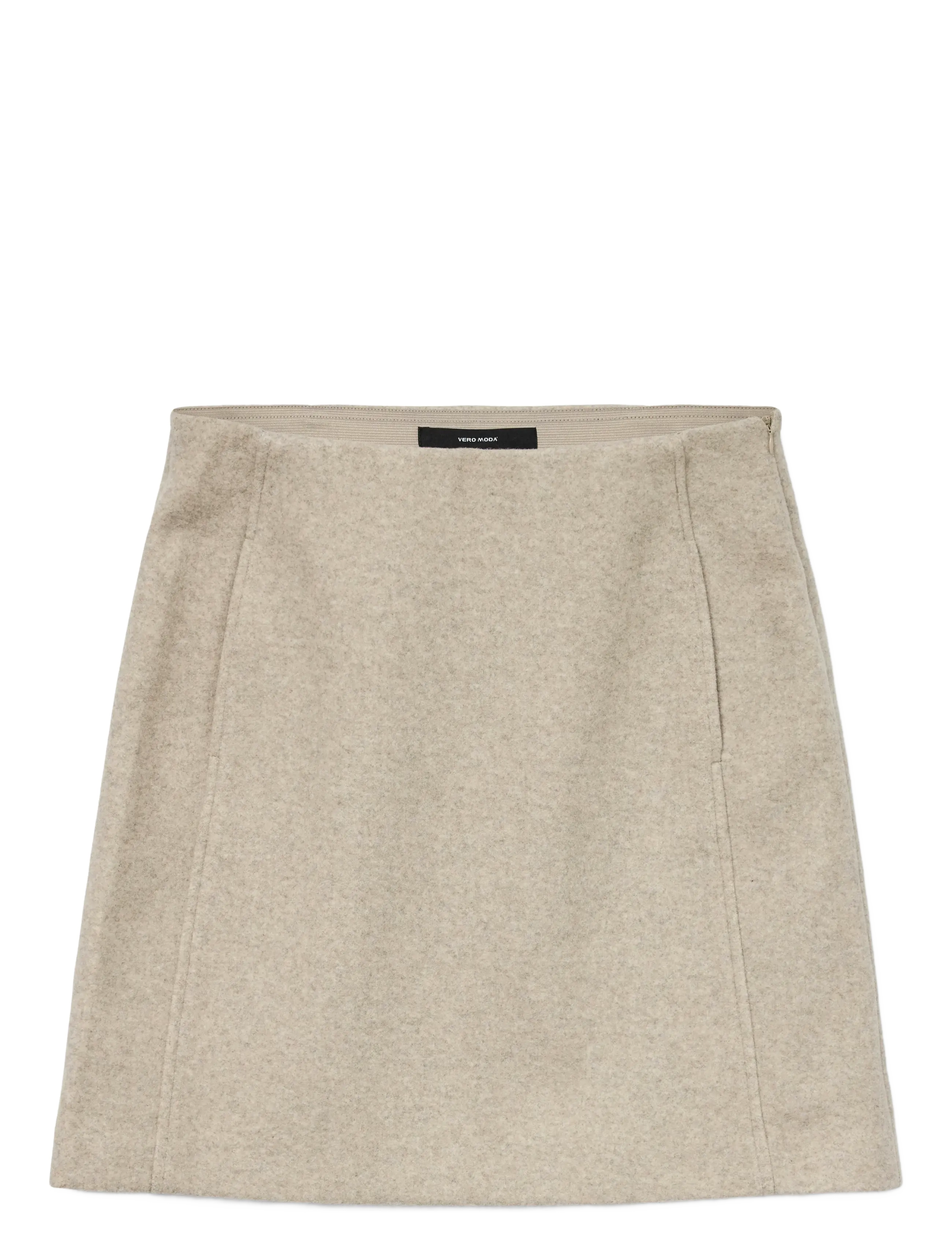 Vero Moda VMFORTUNEALLISON HW SHORT SKIRT GA NOOS - Nederdele - SILVER MINK / beige