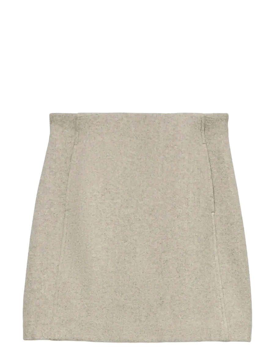 Vero Moda - VMFORTUNEALLISON HW SHORT SKIRT GA NOOS - jupes courtes - silver mink - 2