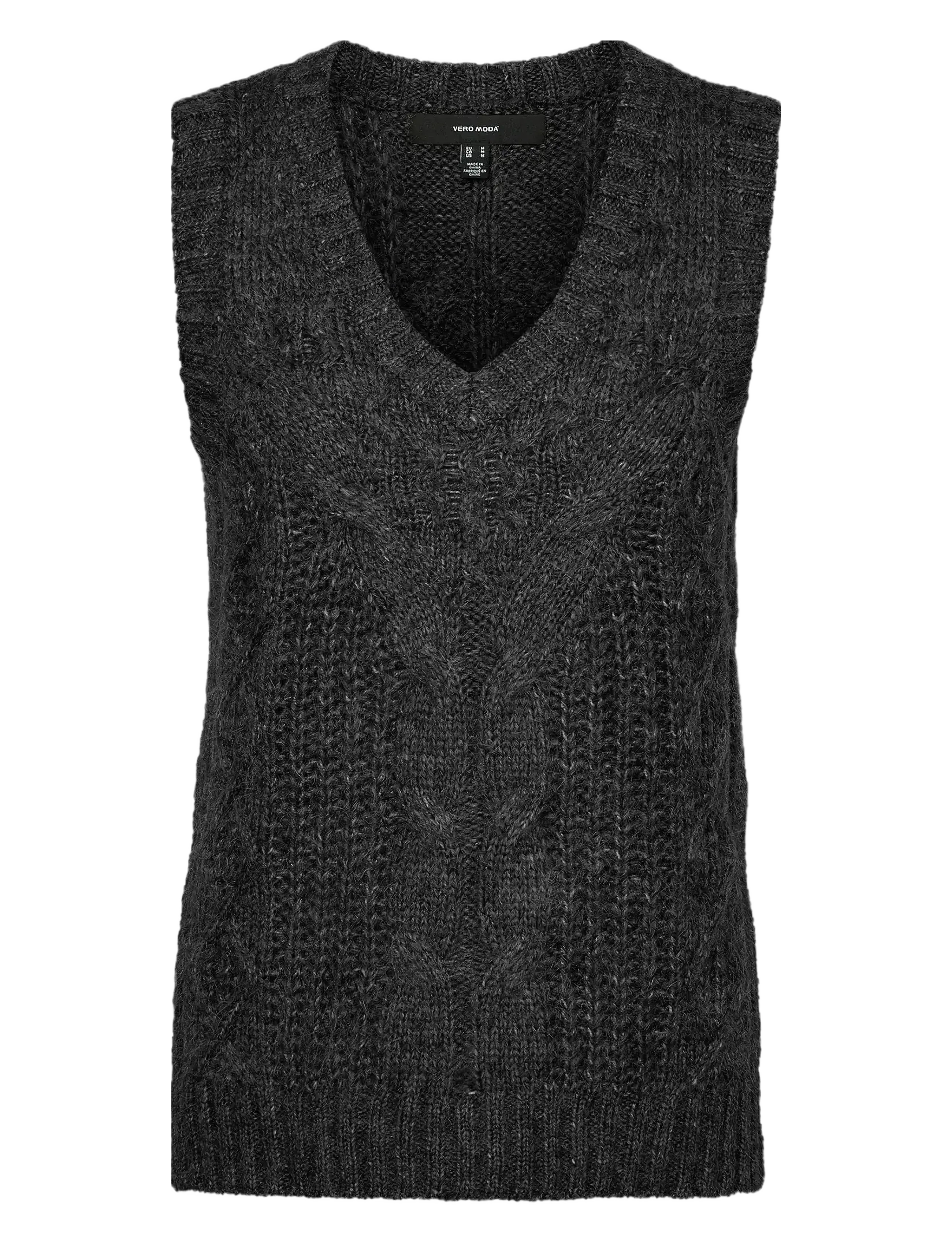 Vero Moda VMBRIELLA SL V-NECK VEST GA BF - Collecties - BLACK / black