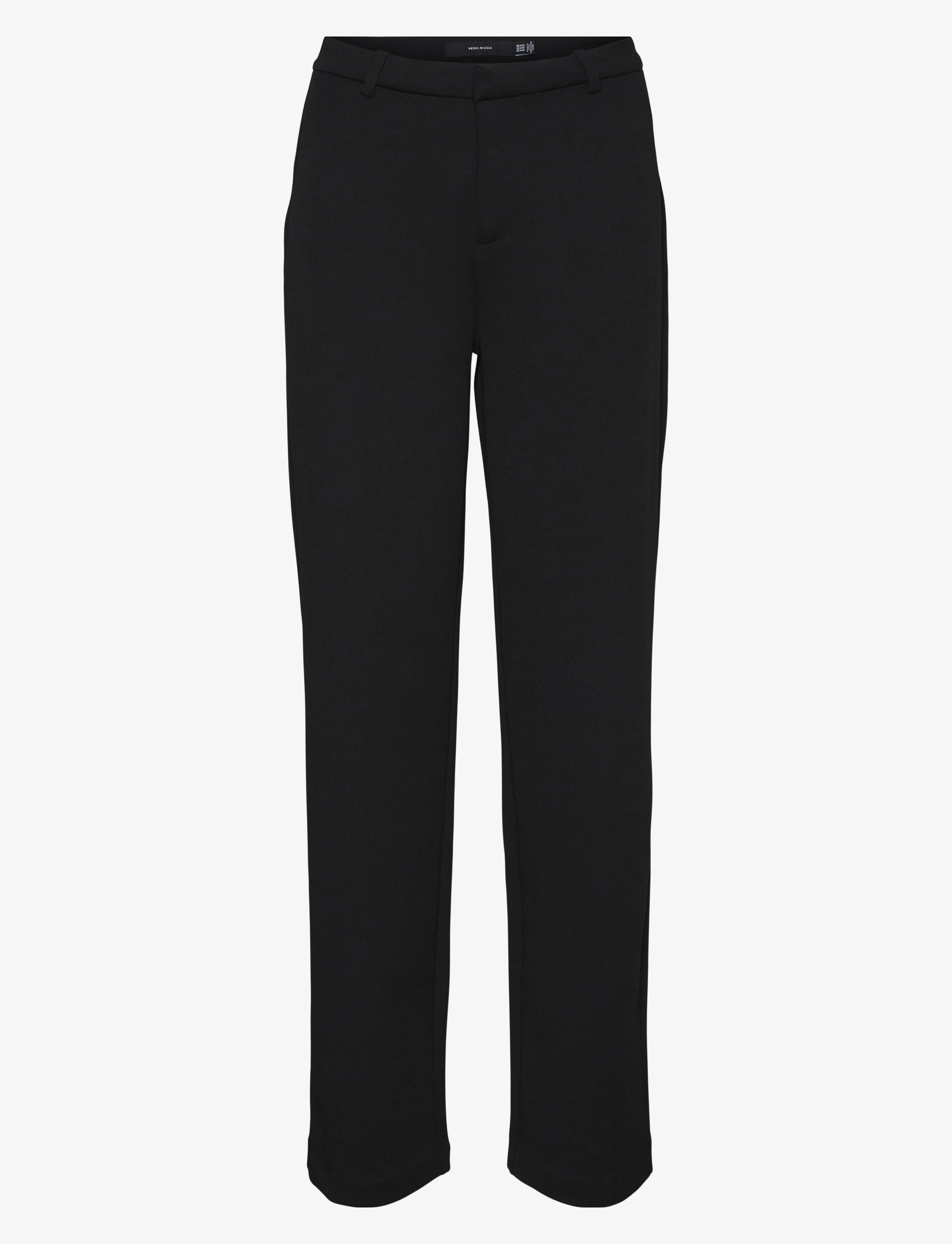 Vero Moda - VMZAMIRA MW SLIM STRAIGHT PANT NOOS - broeken met rechte pijp - black - 1