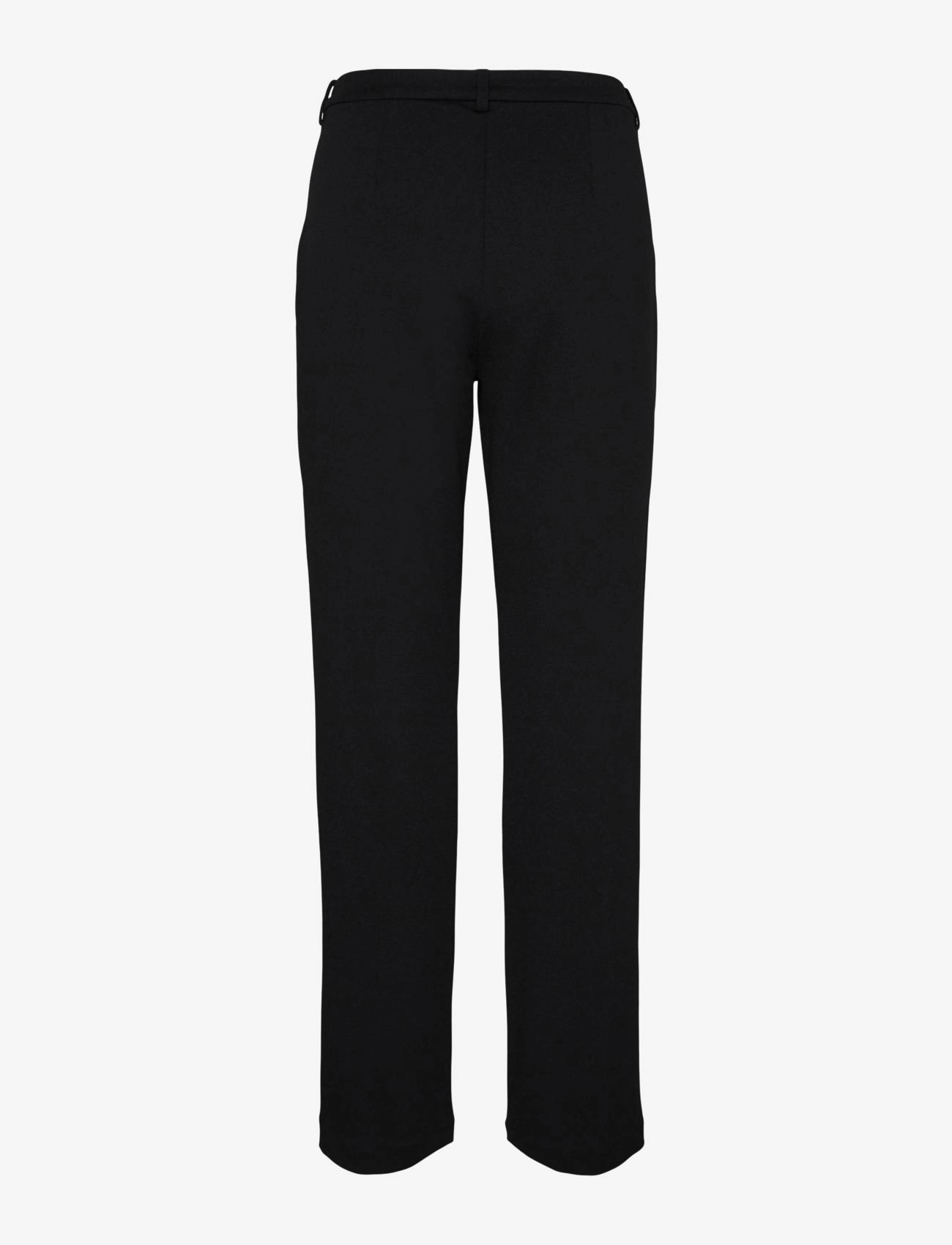 Vero Moda - VMZAMIRA MW SLIM STRAIGHT PANT NOOS - broeken met rechte pijp - black - 2