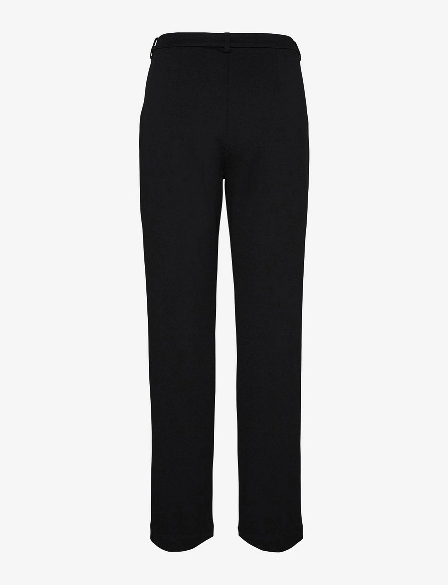Vero Moda - VMZAMIRA MW SLIM STRAIGHT PANT NOOS - broeken met rechte pijp - black - 2