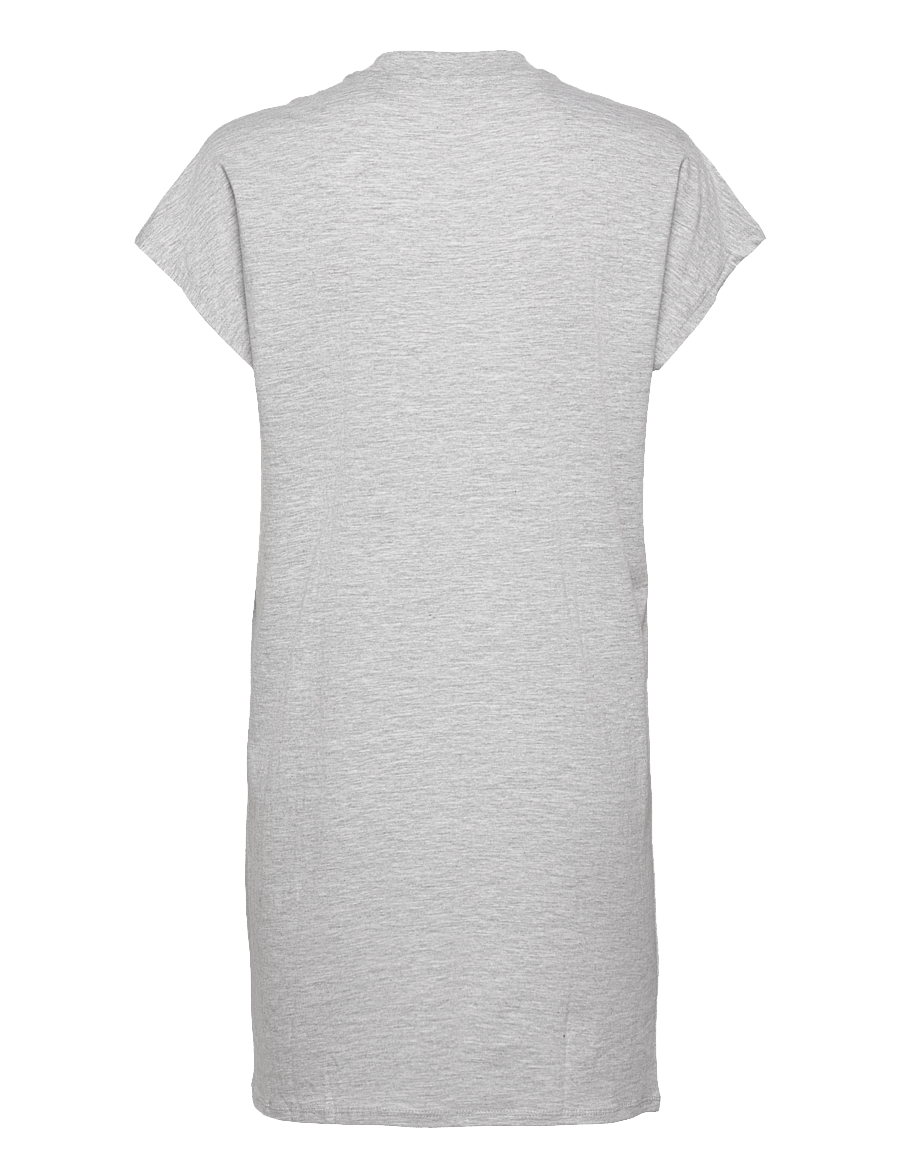 Vero Moda - VMGLENN SS TURTLE SHORT DRESS GA - light grey melange - 1