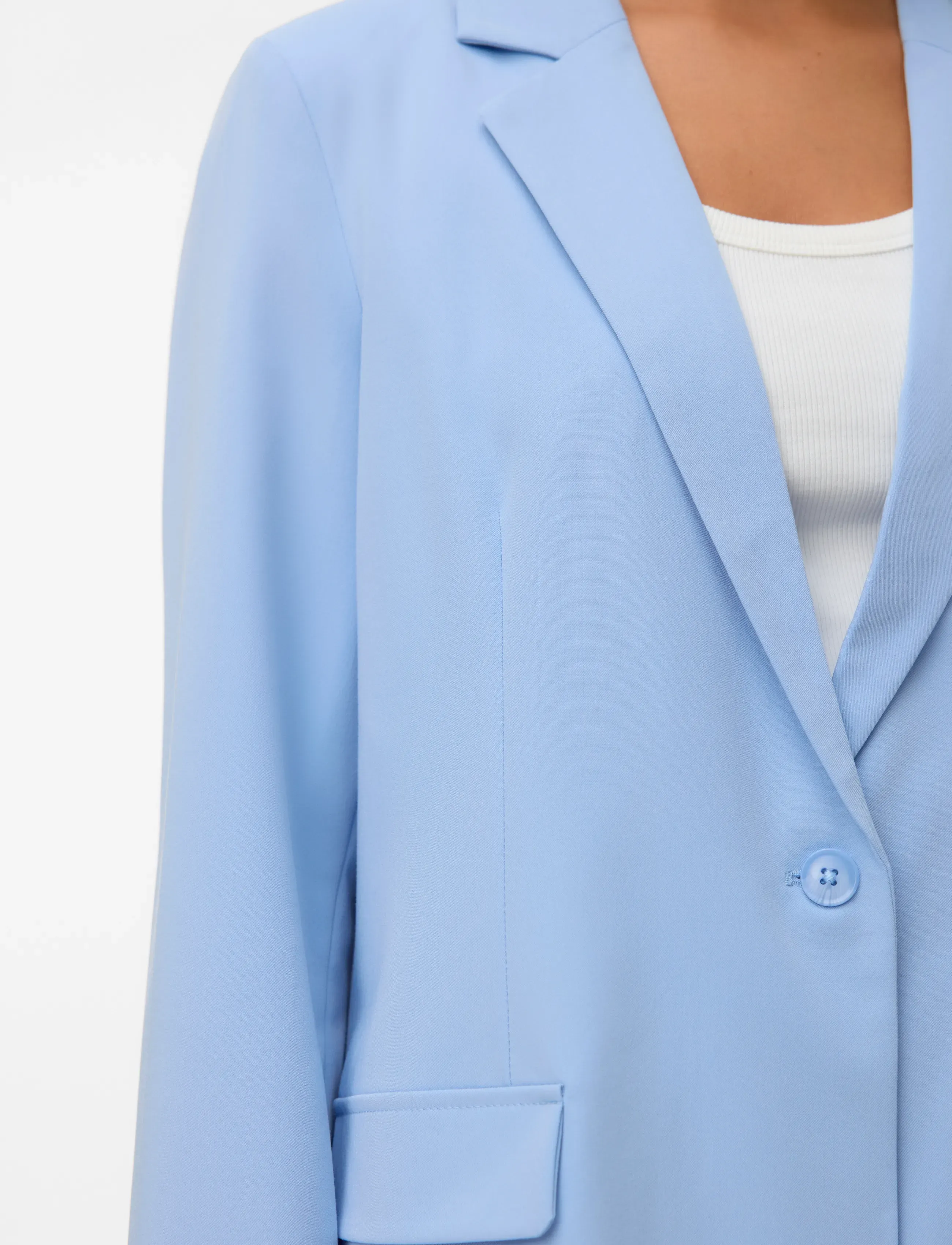 Vero Moda - VMZELDA LS LOOSE BLAZER NOOS - najniższe ceny - brunnera blue - 4
