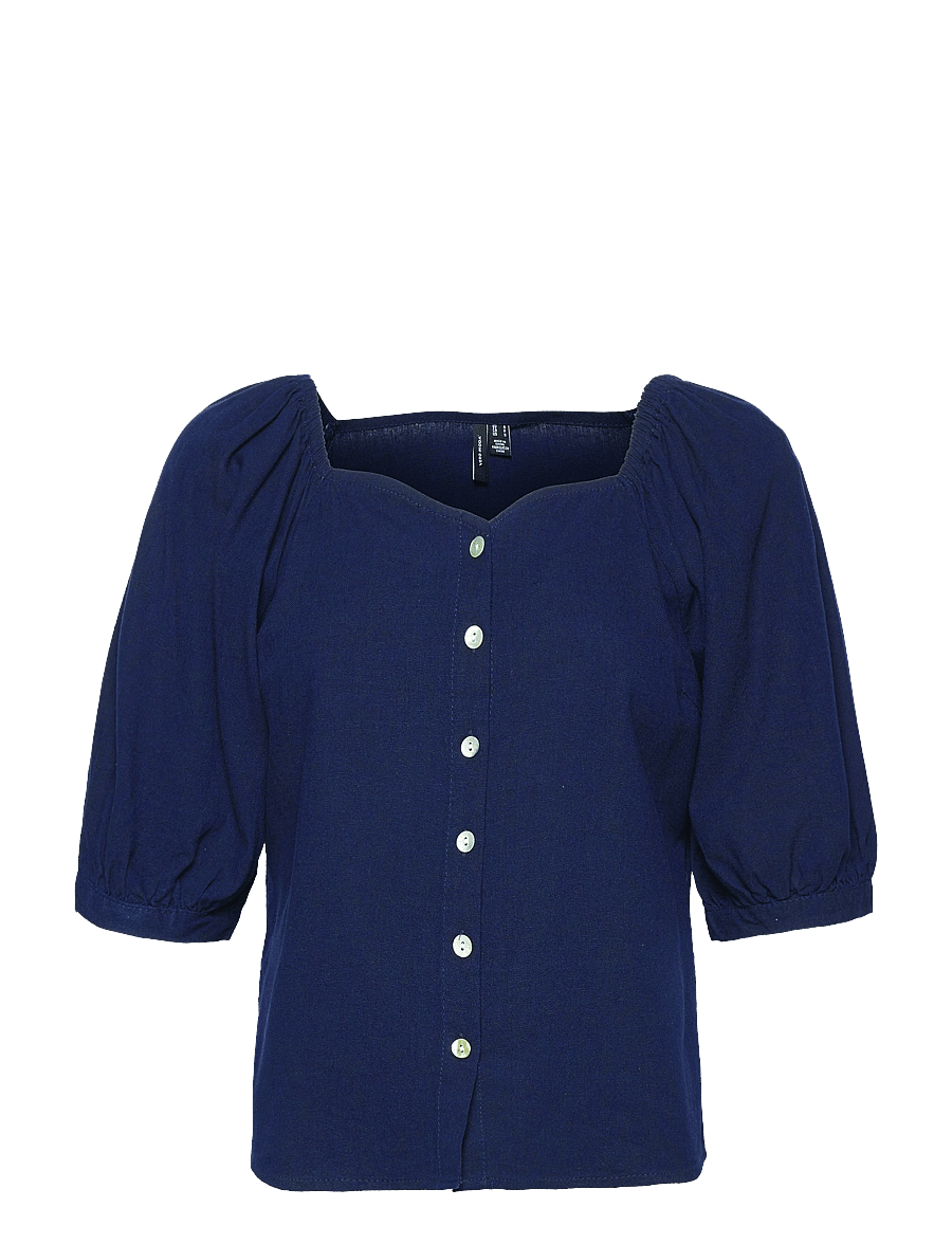 Vero Moda - VMJESMILO 2/4 TOP WVN GA - navy blazer - 0