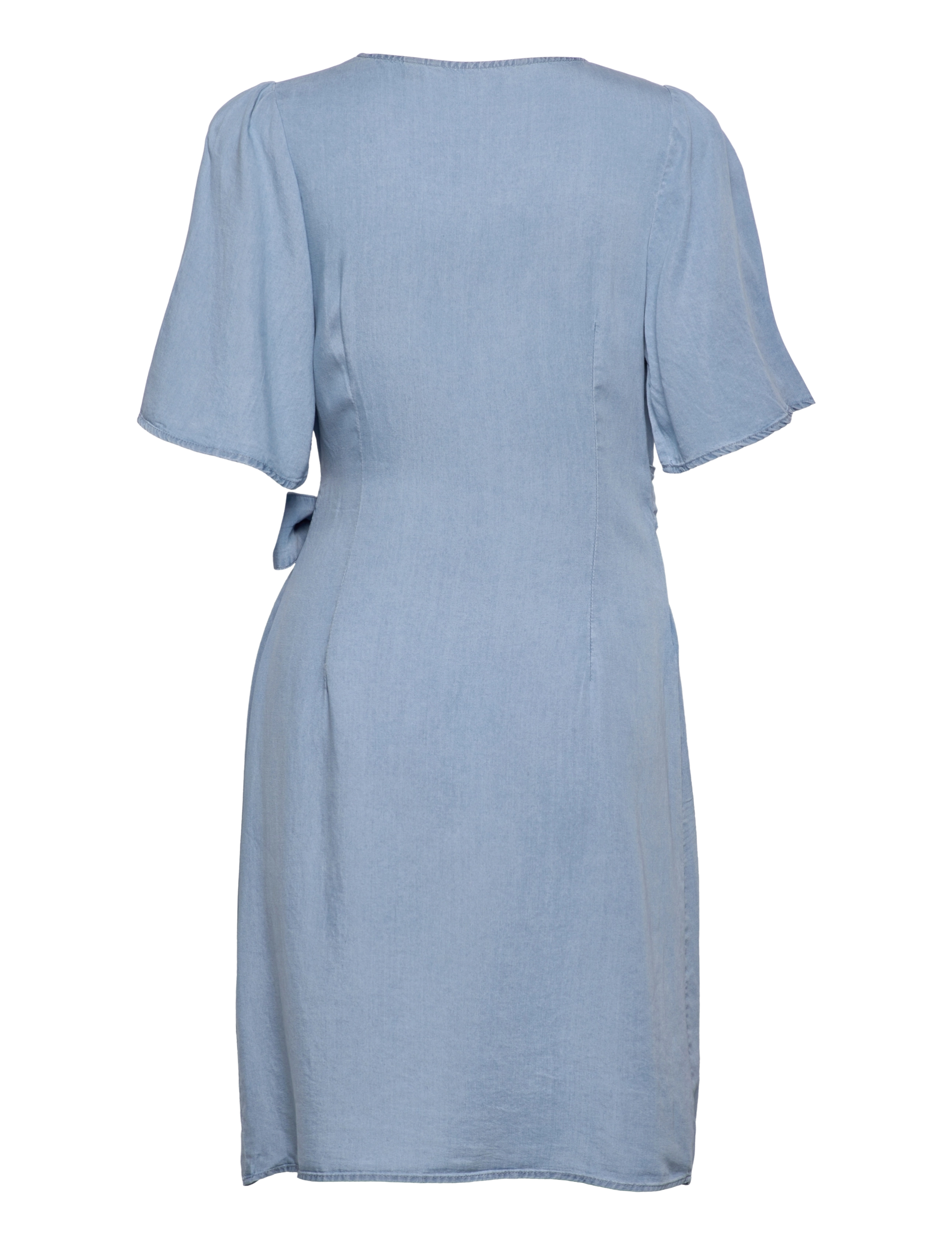 Vero Moda - VMLILIANA 2/4 WRAP ABK DRESS GA - light blue denim - 1