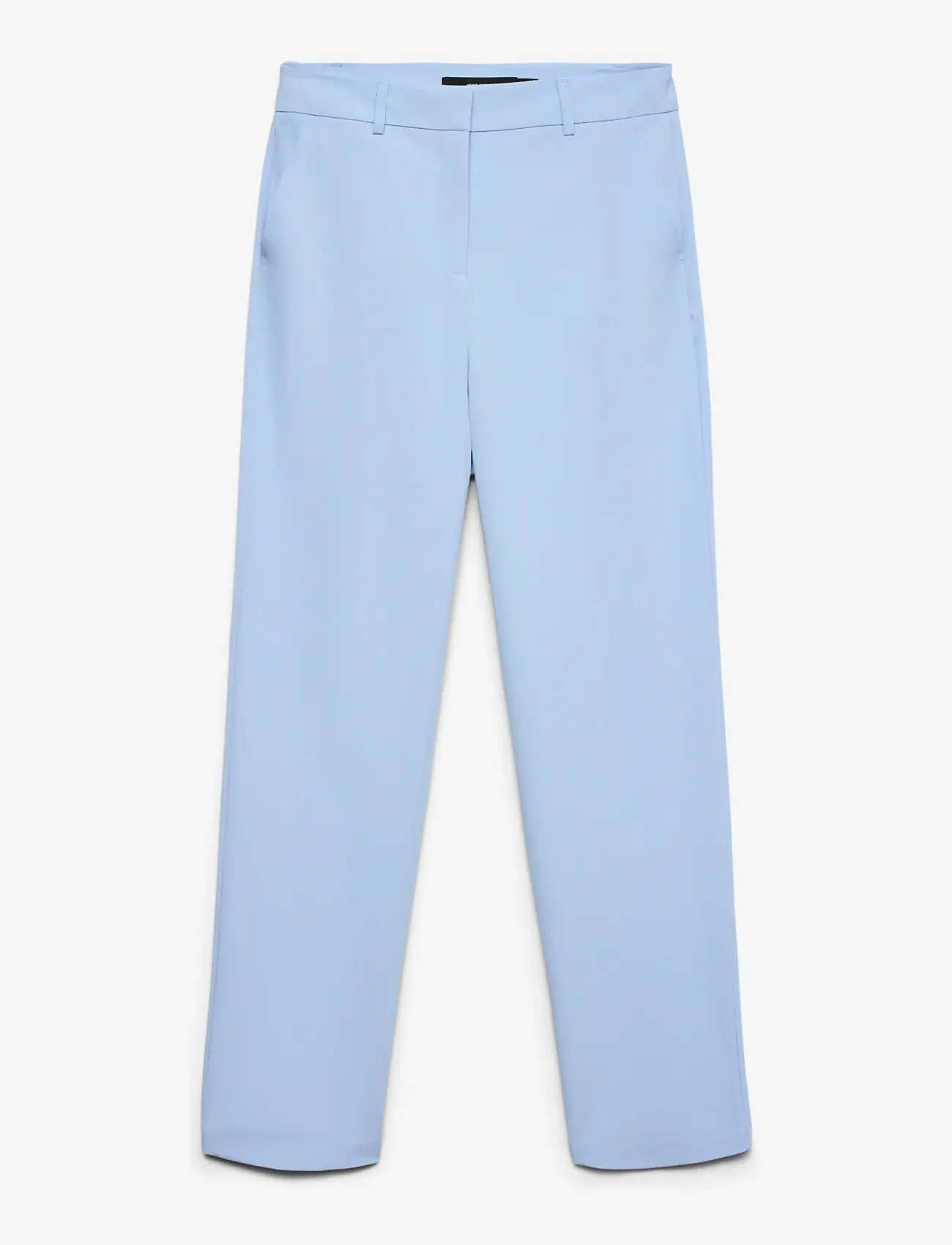 Vero Moda - VMZELDA HW STRAIGHT PANT BOO - raka byxor - brunnera blue - 1