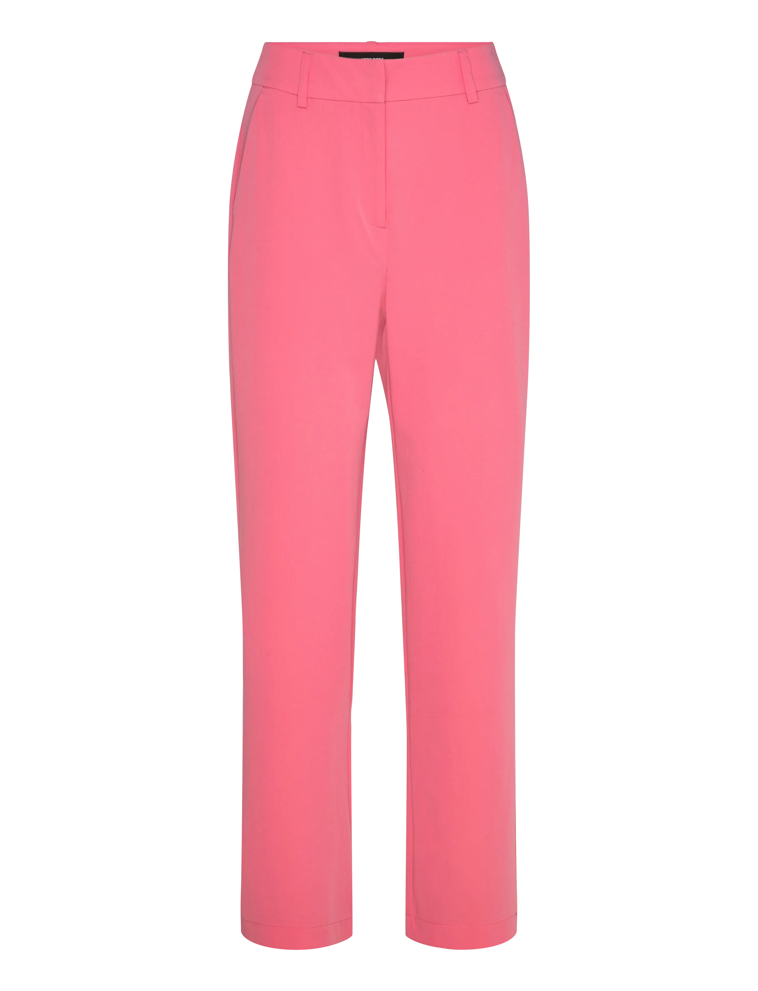 Vero Moda VMZELDA HW STRAIGHT PANT BOO - Straight leg hosen - CORAL PARADISE / pink/rose