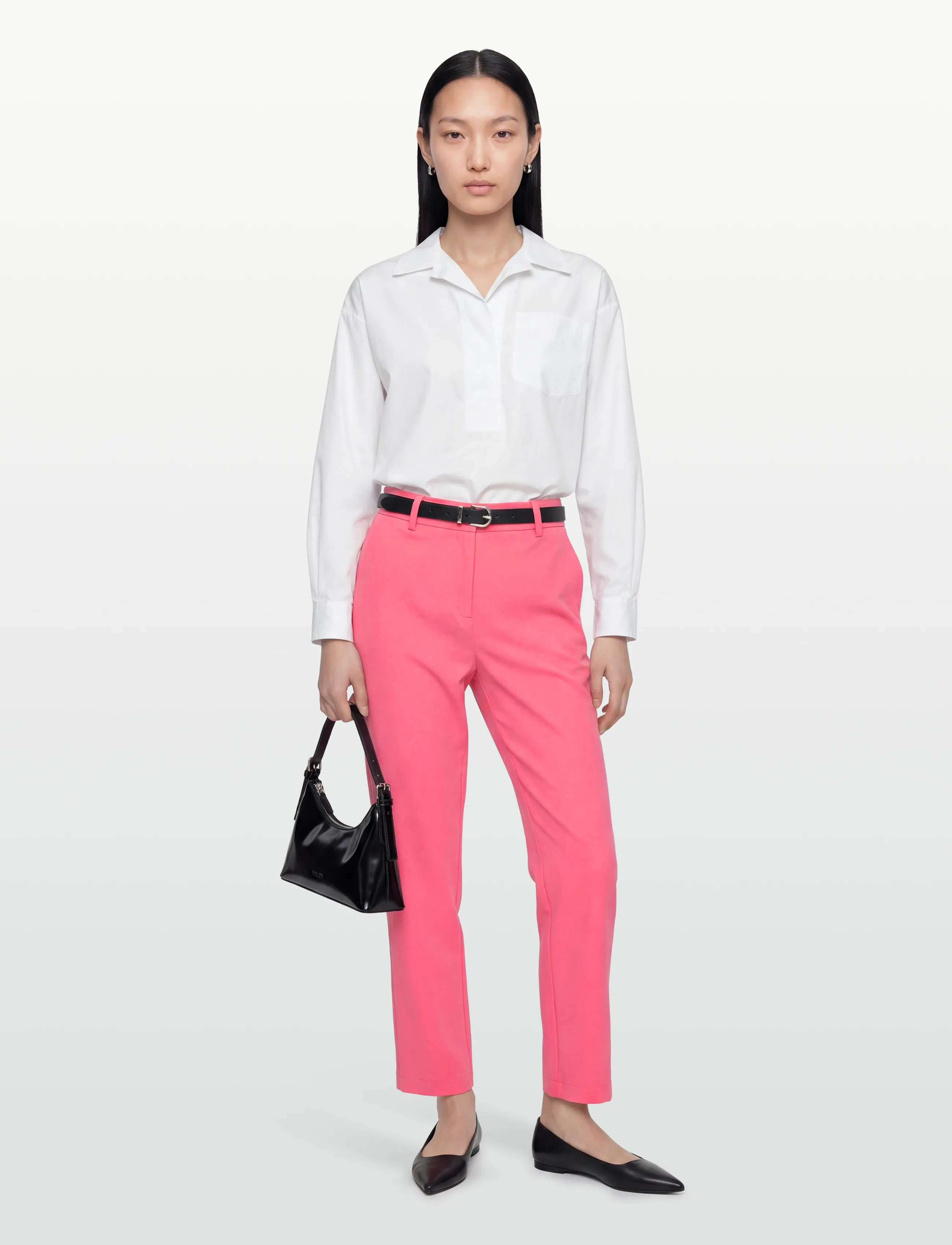 Vero Moda Vmzelda Hr Straight Pant Noos, 34 x 32, Trousers, Rosa - Leg, Frauen