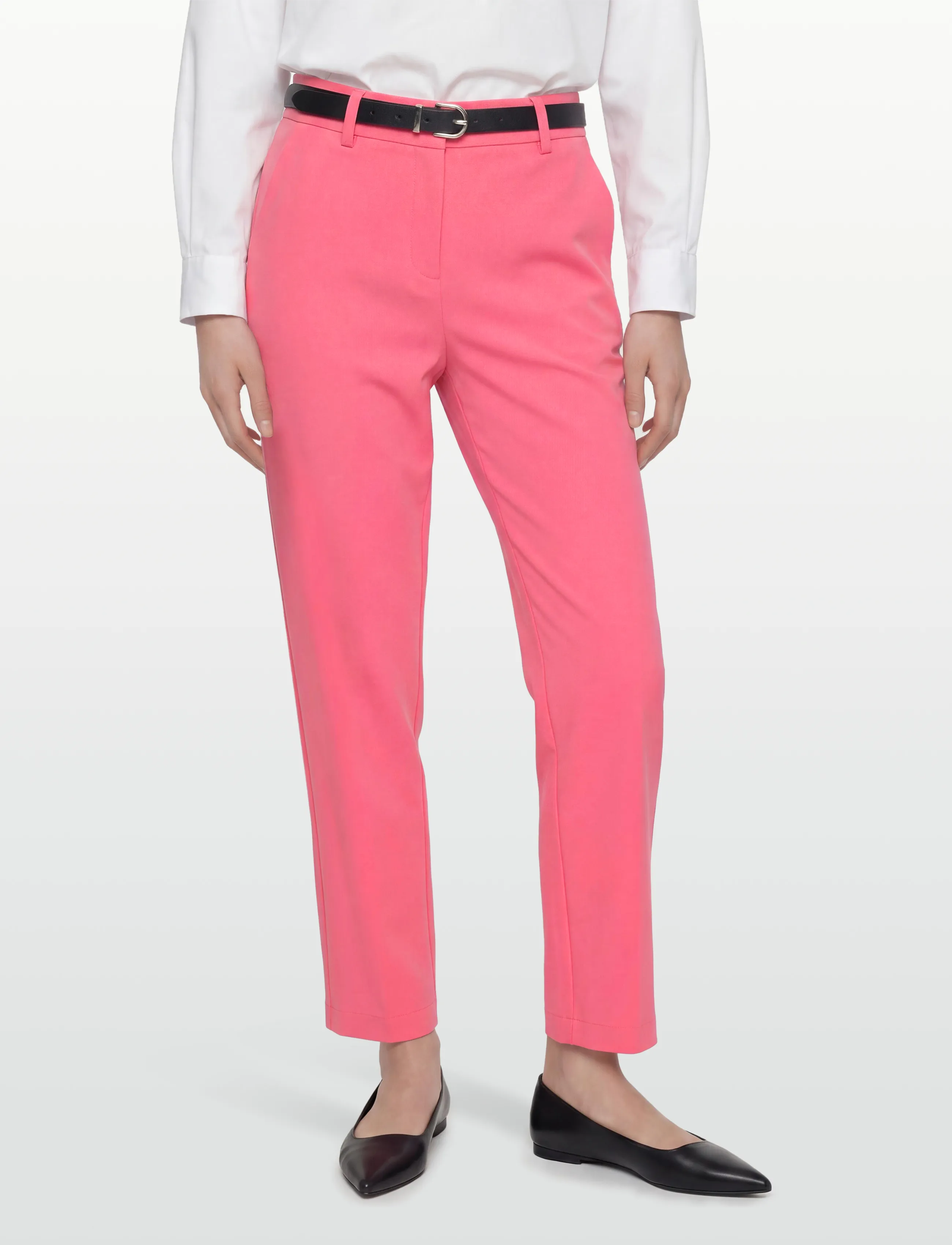 Vero Moda - VMZELDA HW STRAIGHT PANT BOO - straight leg hosen - coral paradise - 3