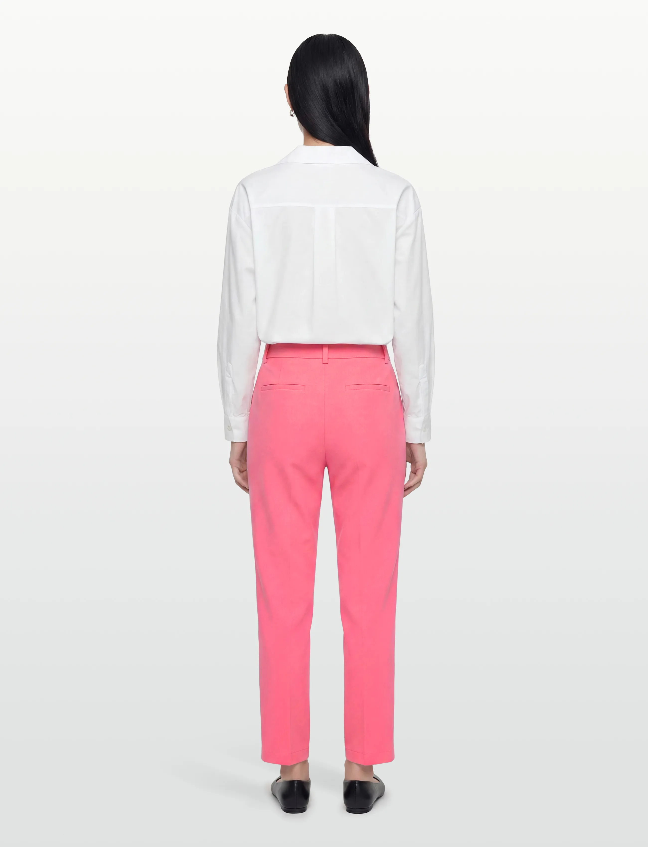 Vero Moda - VMZELDA HW STRAIGHT PANT BOO - straight leg hosen - coral paradise - 4