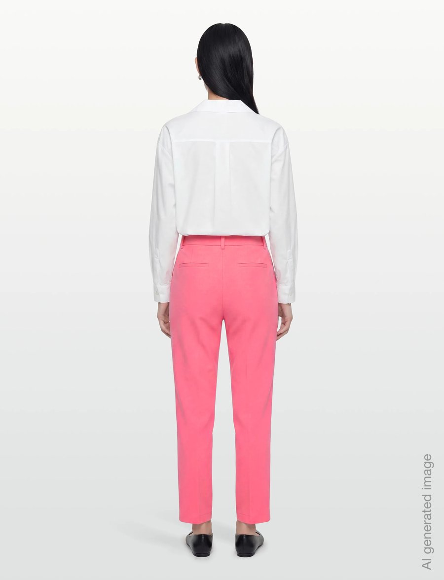 Vero Moda - VMZELDA HR STRAIGHT PANT NOOS - tiesaus kirpimo kelnės - coral paradise - 4