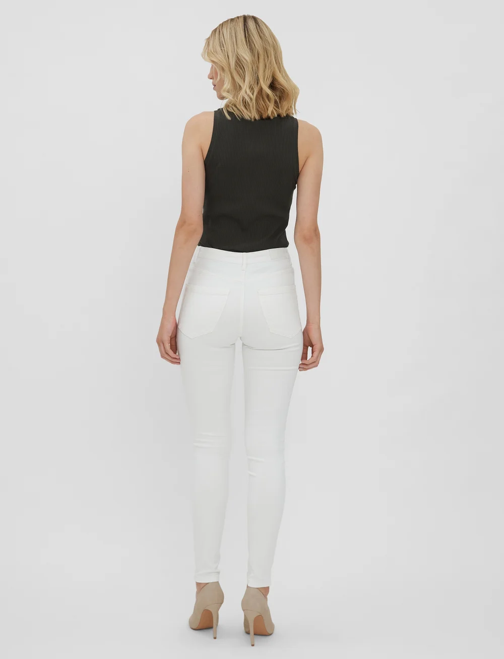 Vero Moda - VMSOPHIA HW SKINNY J SOFT VI403 GA NOOS - skinny jeans - bright white - 3