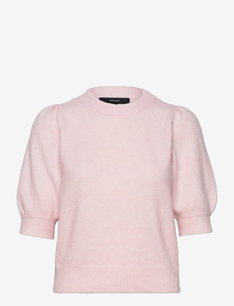 Vero Moda - VMDOFFY SS O-NECK PUFF BLOUSE GA - parfait pink - 0