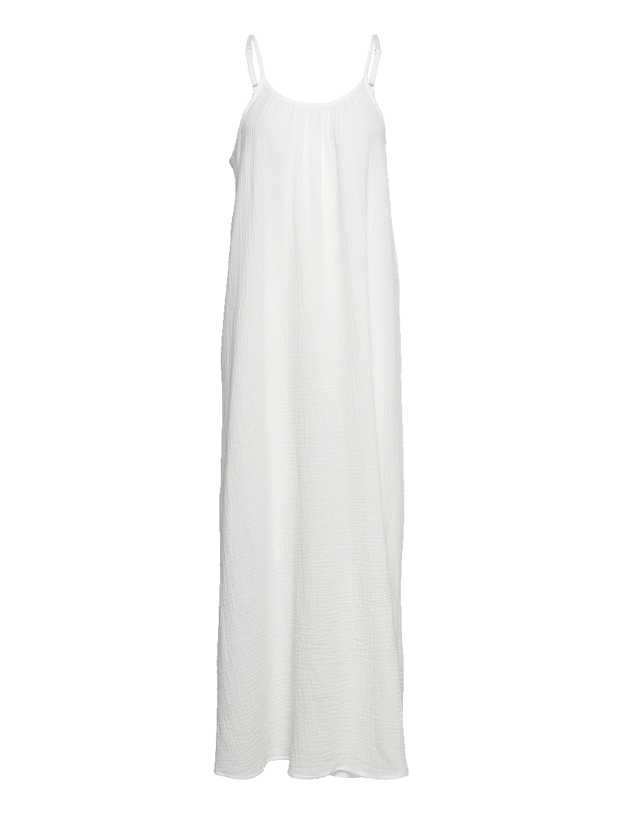 Vero Moda - VMNATALI SINGLET ANKLE DRESS WVN - snow white - 0