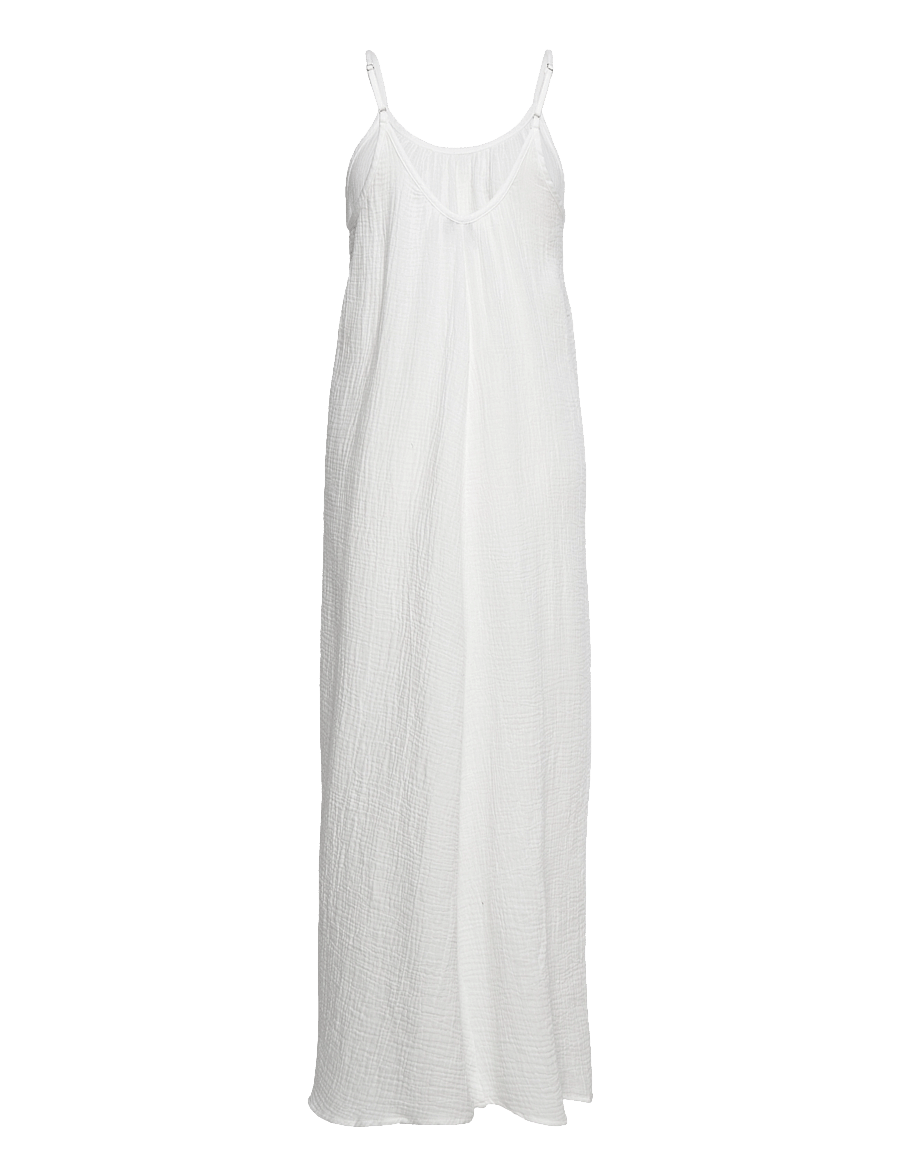Vero Moda - VMNATALI SINGLET ANKLE DRESS WVN - snow white - 1