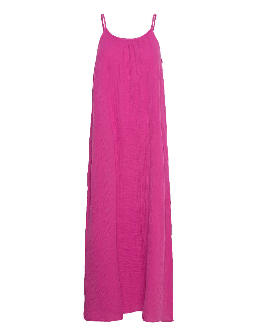 Vero Moda - VMNATALI SINGLET ANKLE DRESS WVN - very berry - 0