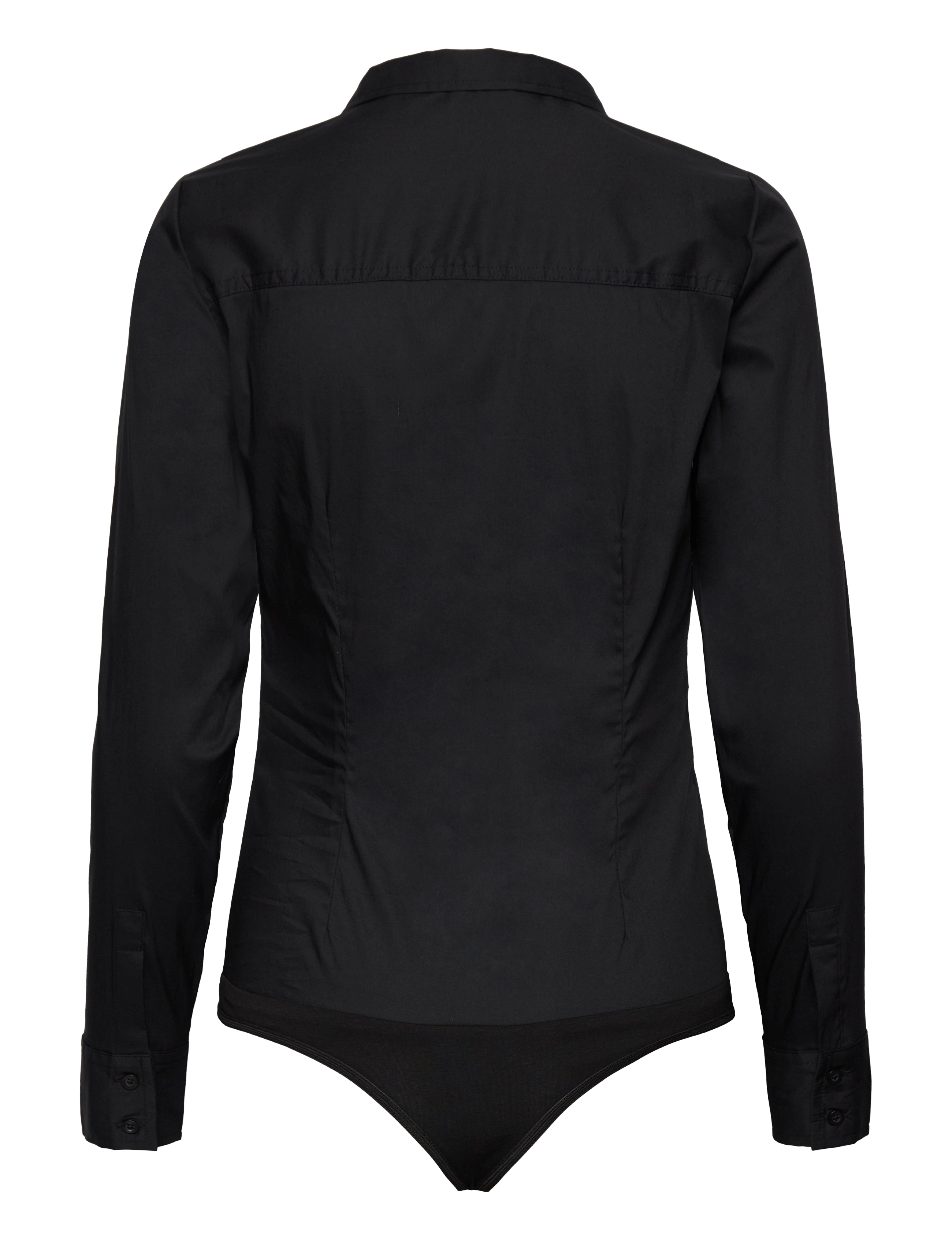 Vero Moda - VMLADY L/S G-STRING SHIRT WVN NEW NOOS - bodies - black - 2
