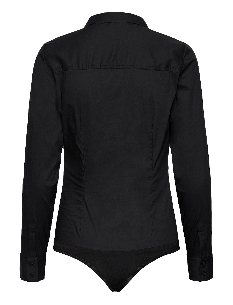 Vero Moda - VMLADY L/S G-STRING SHIRT WVN NEW NOOS - bodies - black - 2
