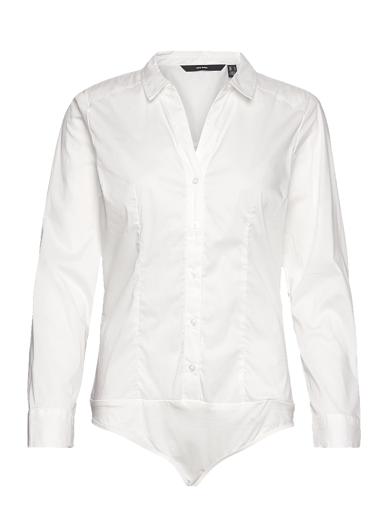 Vero Moda - VMLADY L/S G-STRING SHIRT WVN NEW NOOS - bodies - snow white - 3