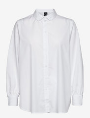 Vero Moda - VMELLA L/S BASIC SHIRT NOOS - long-sleeved shirts - bright white - 0